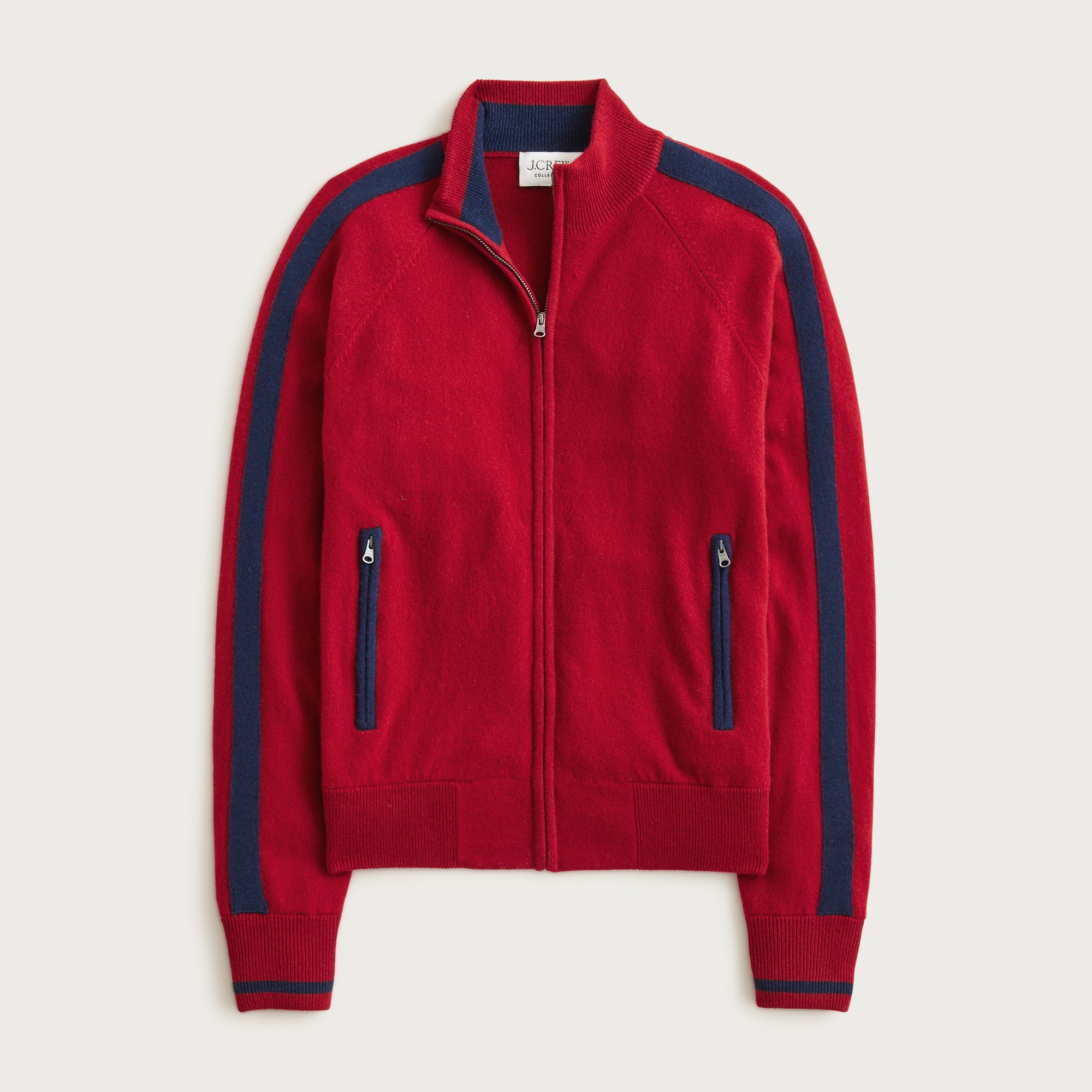 Cashmere full-zip track jacket