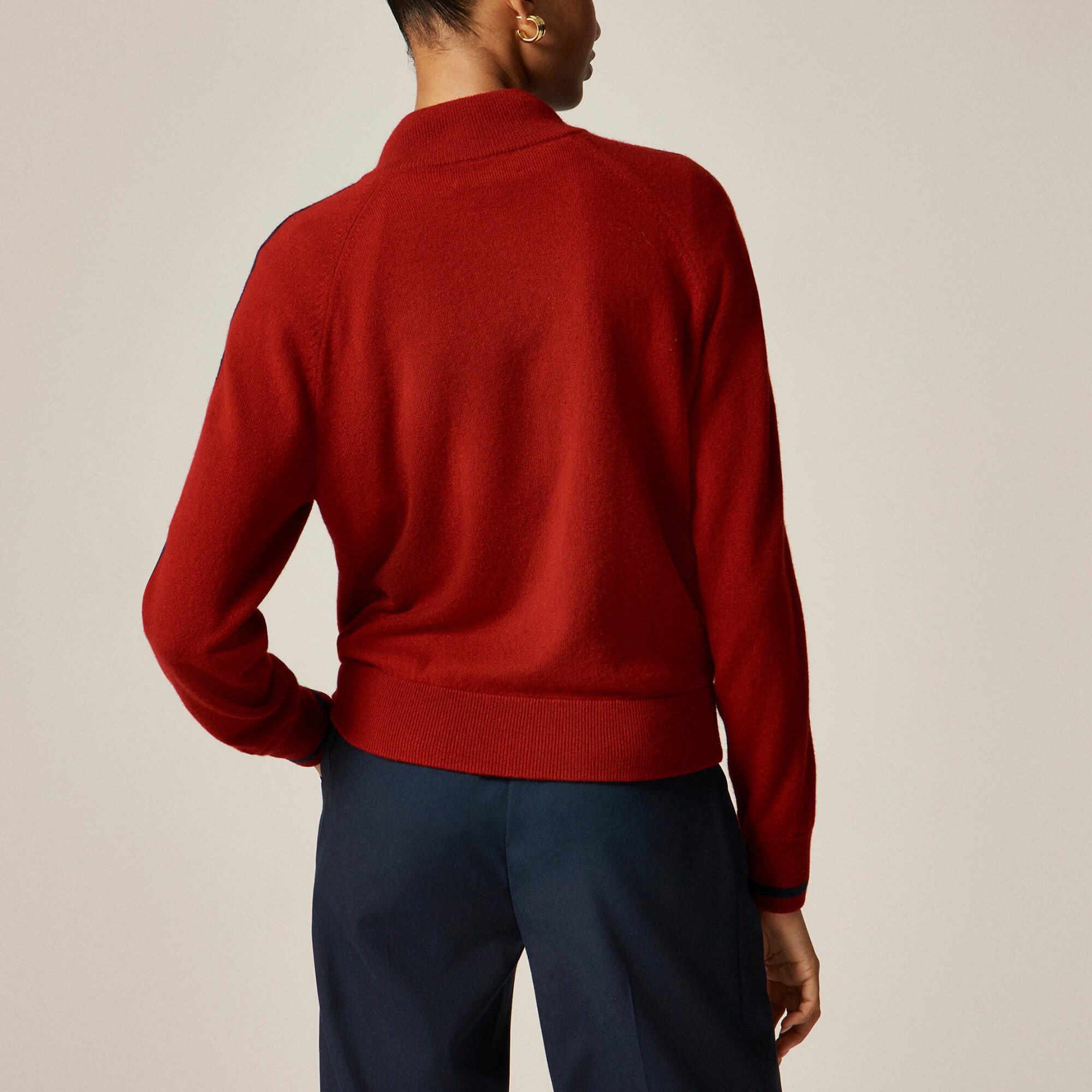 Cashmere full-zip track jacket - image 5