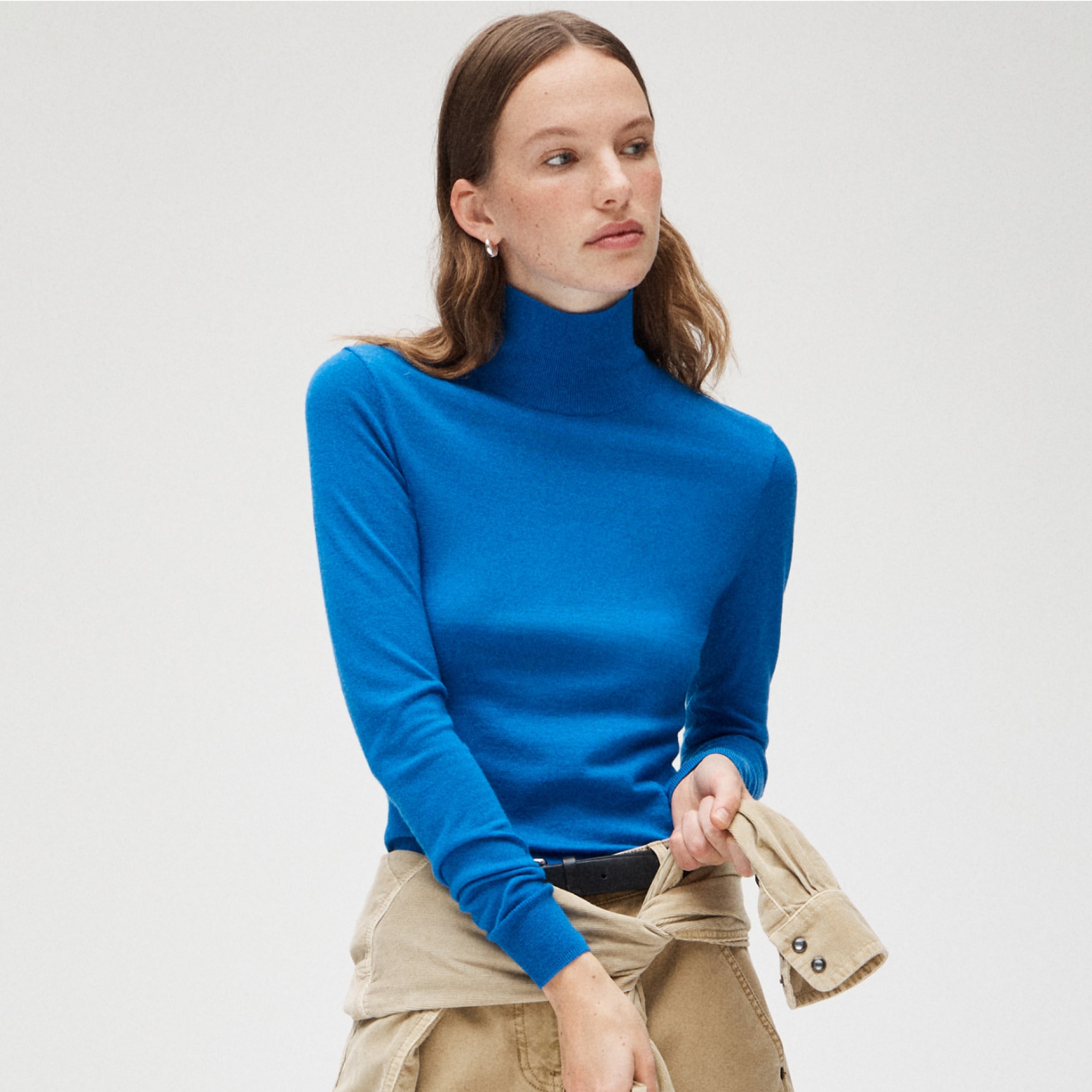 Carolyn turtleneck sweater in merino wool