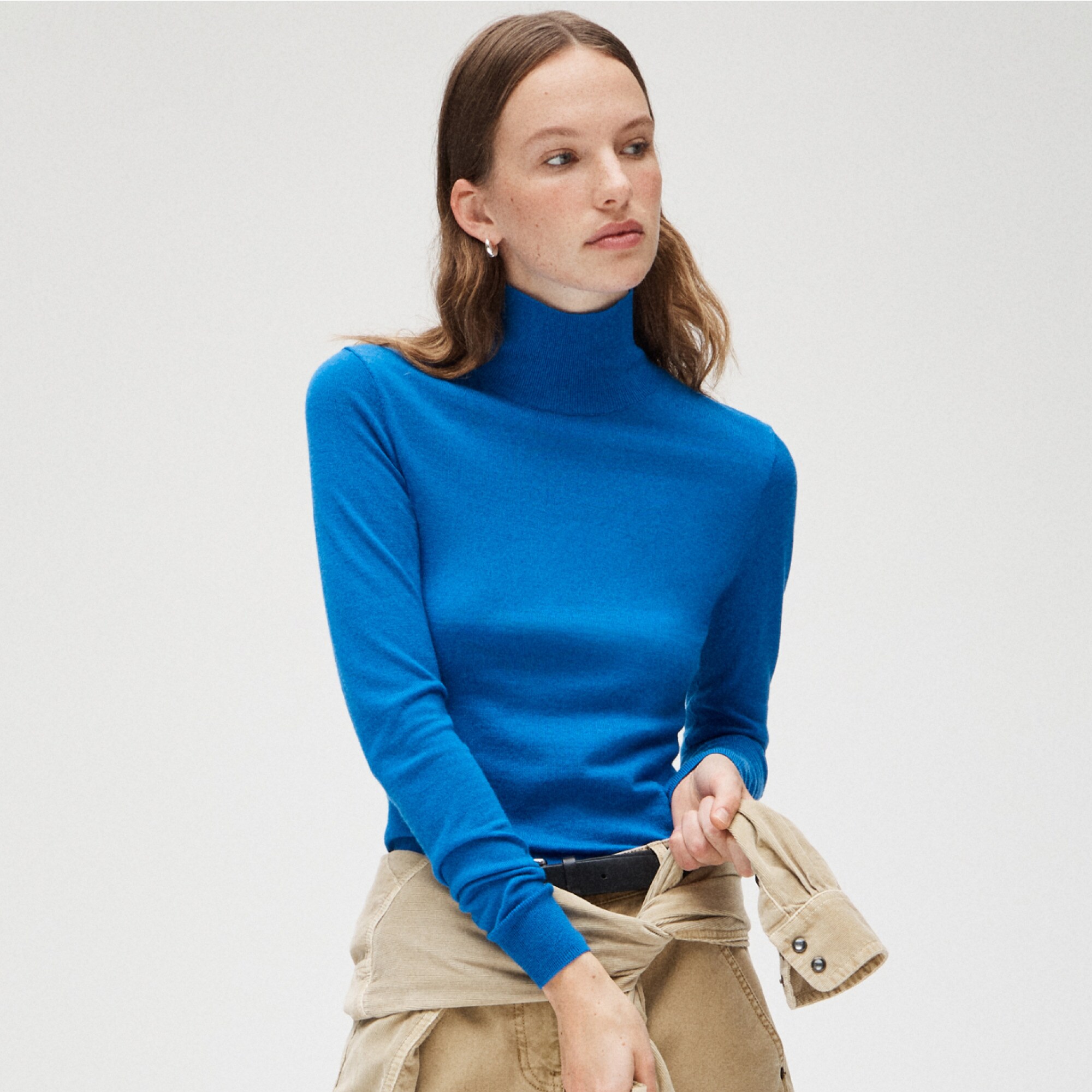 Carolyn turtleneck sweater in merino wool