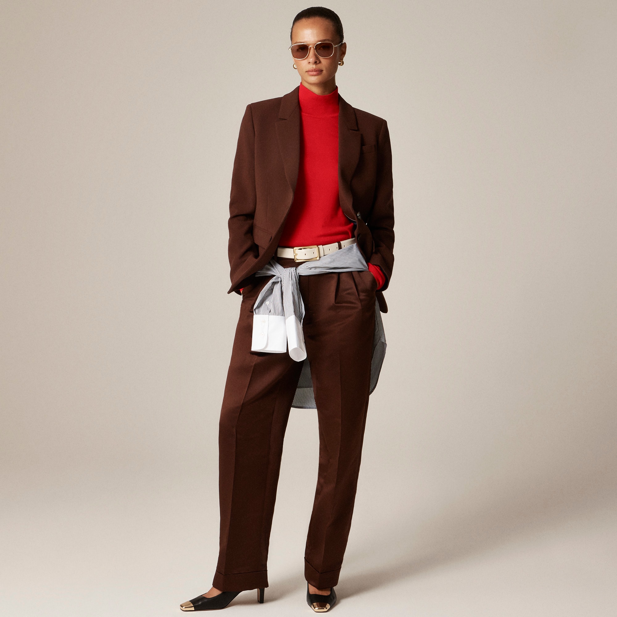 Carolyn turtleneck sweater in merino wool