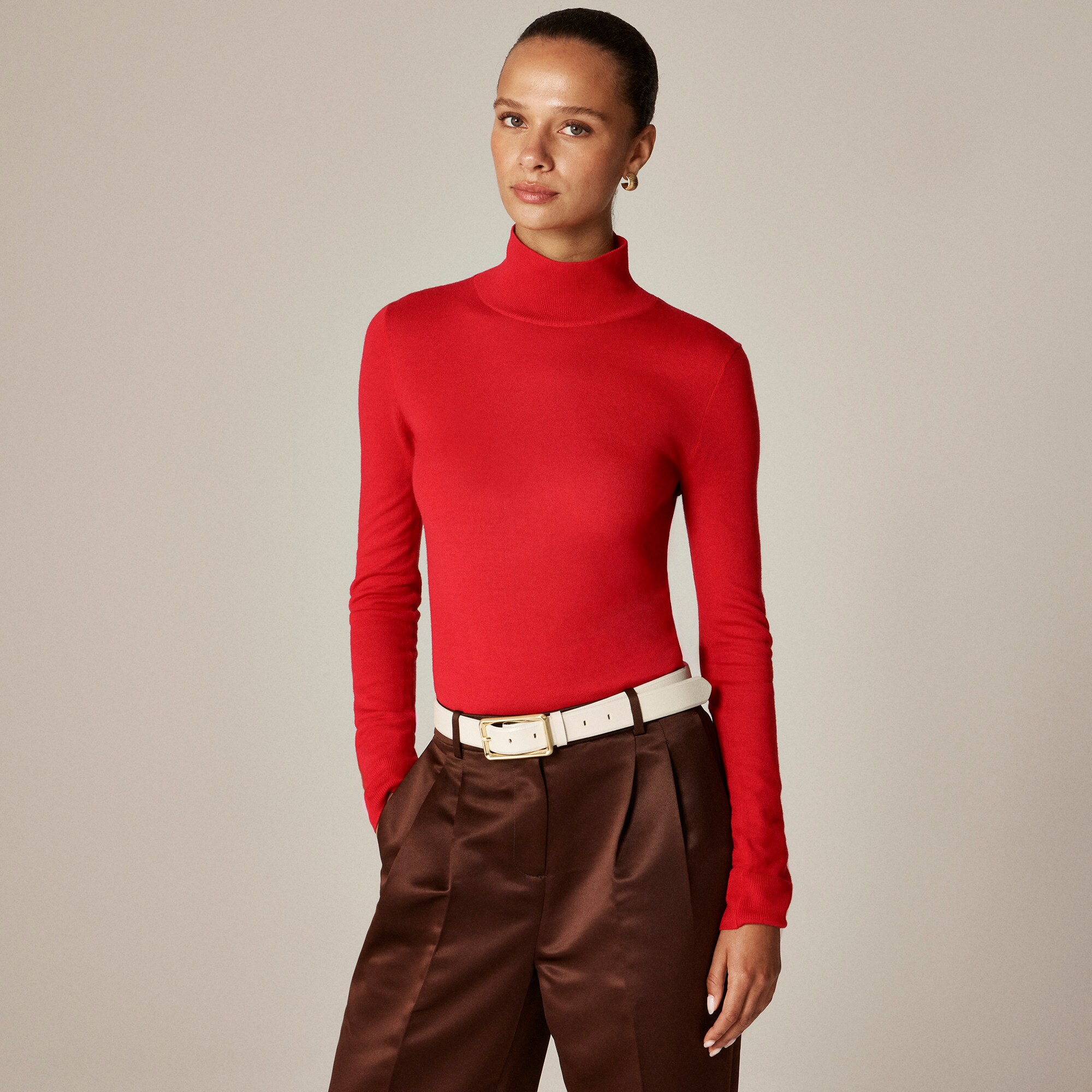 Carolyn turtleneck sweater in merino wool