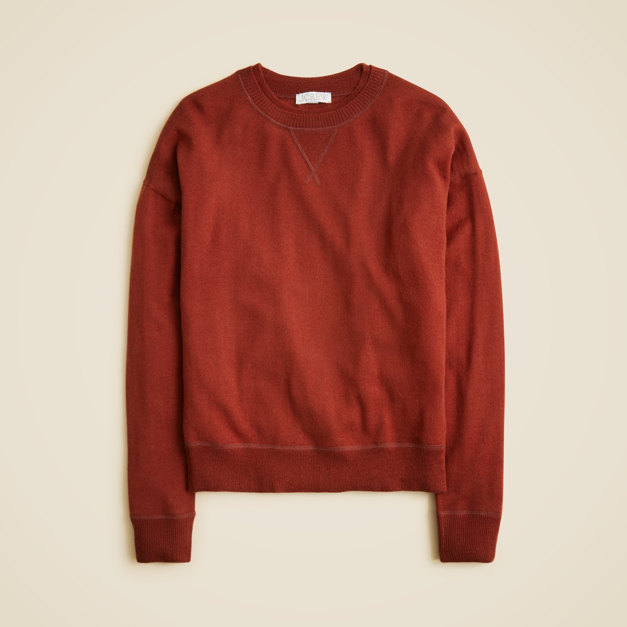 Oversized crewneck sweatshirt in merino wool - thumbnail 3