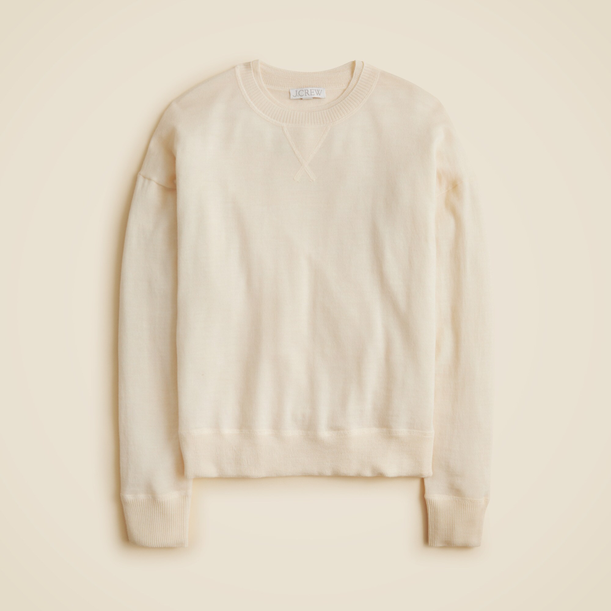  Oversized crewneck sweatshirt in merino wool