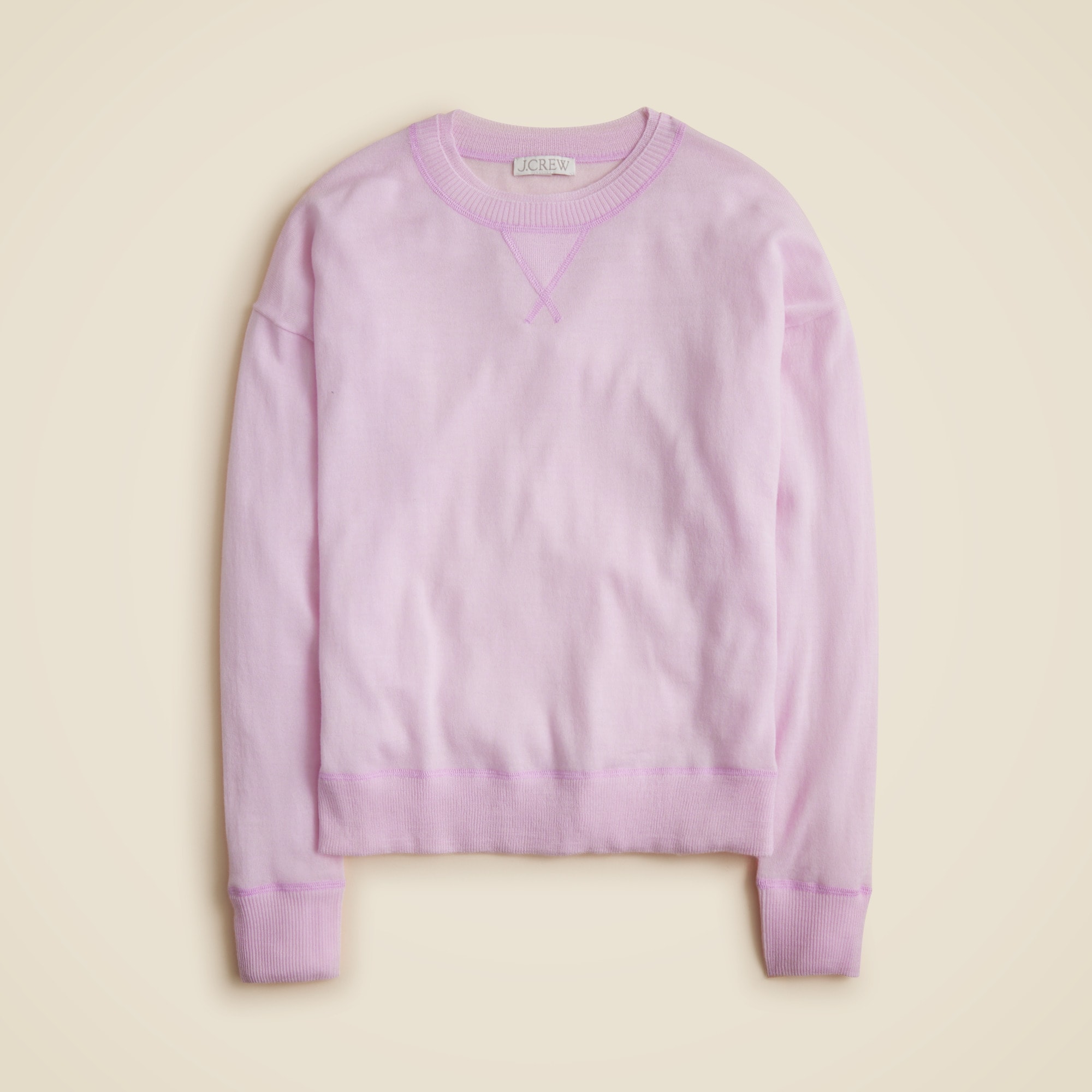 Oversized crewneck sweatshirt in merino wool - thumbnail 7