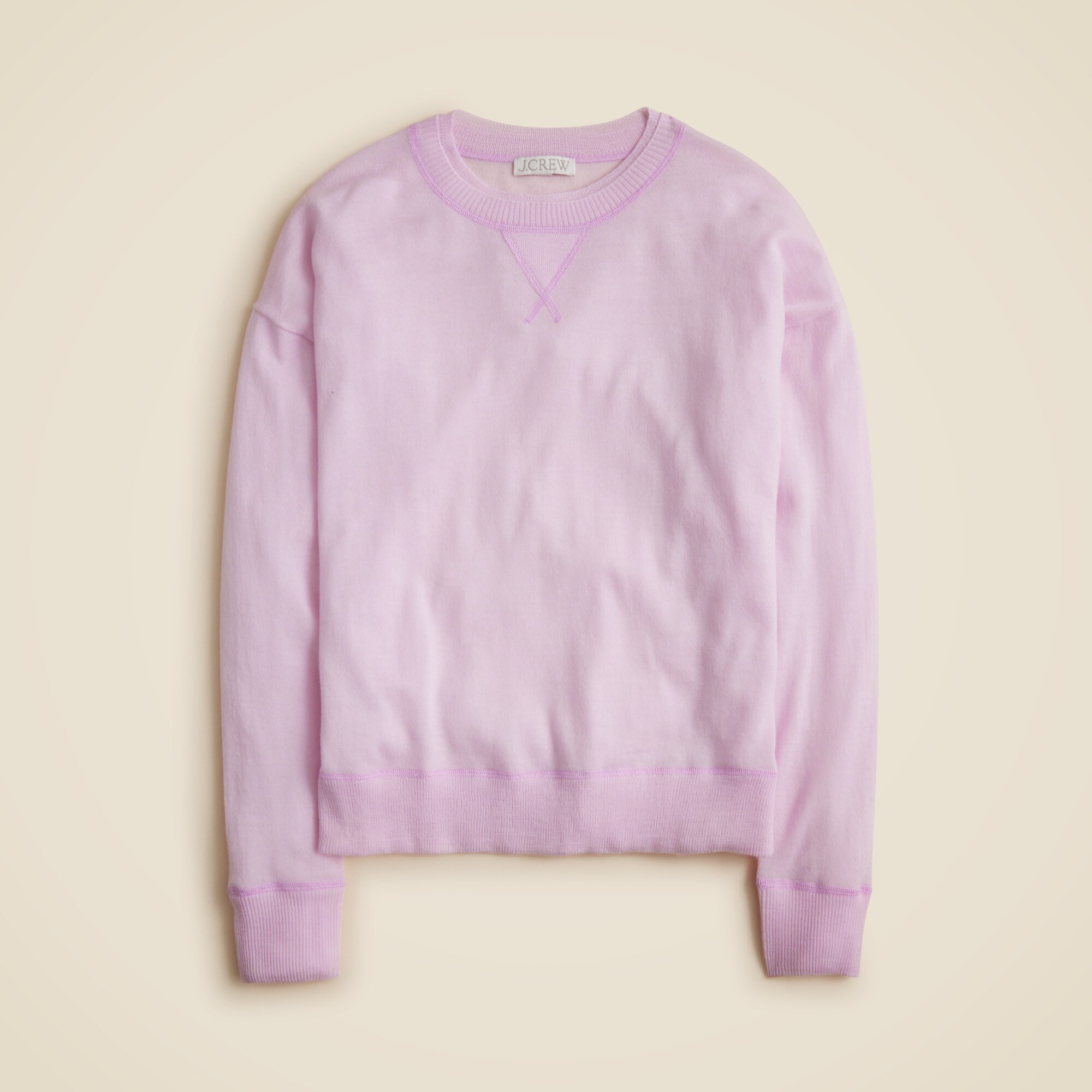  Oversized crewneck sweatshirt in merino wool
