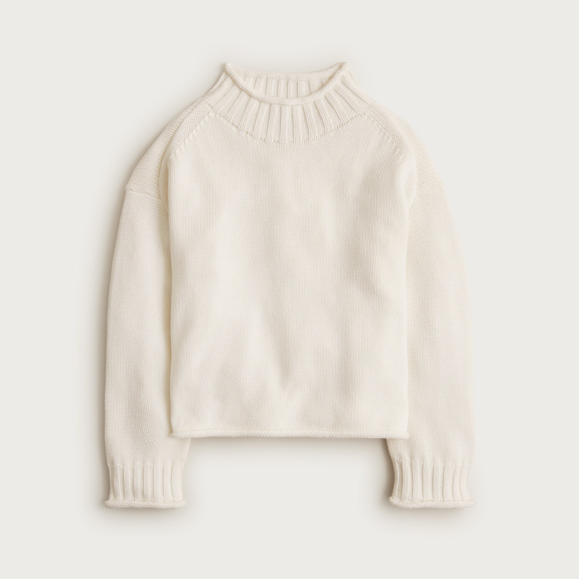 Ribbed mockneck sweater