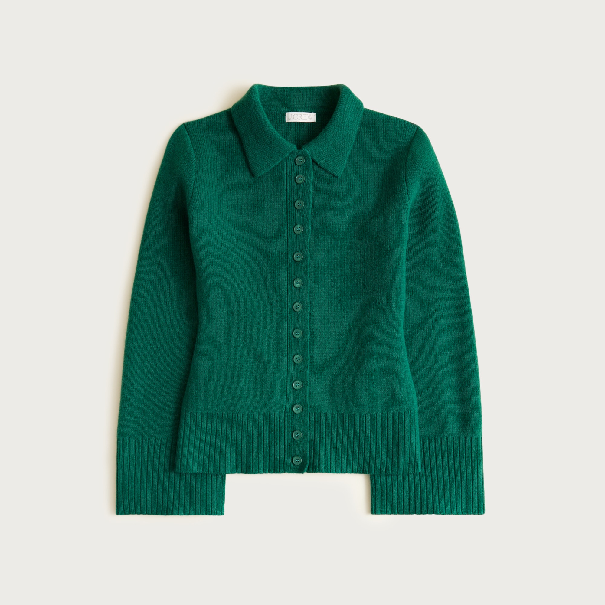  Milano-stitch cinched-waist cardigan