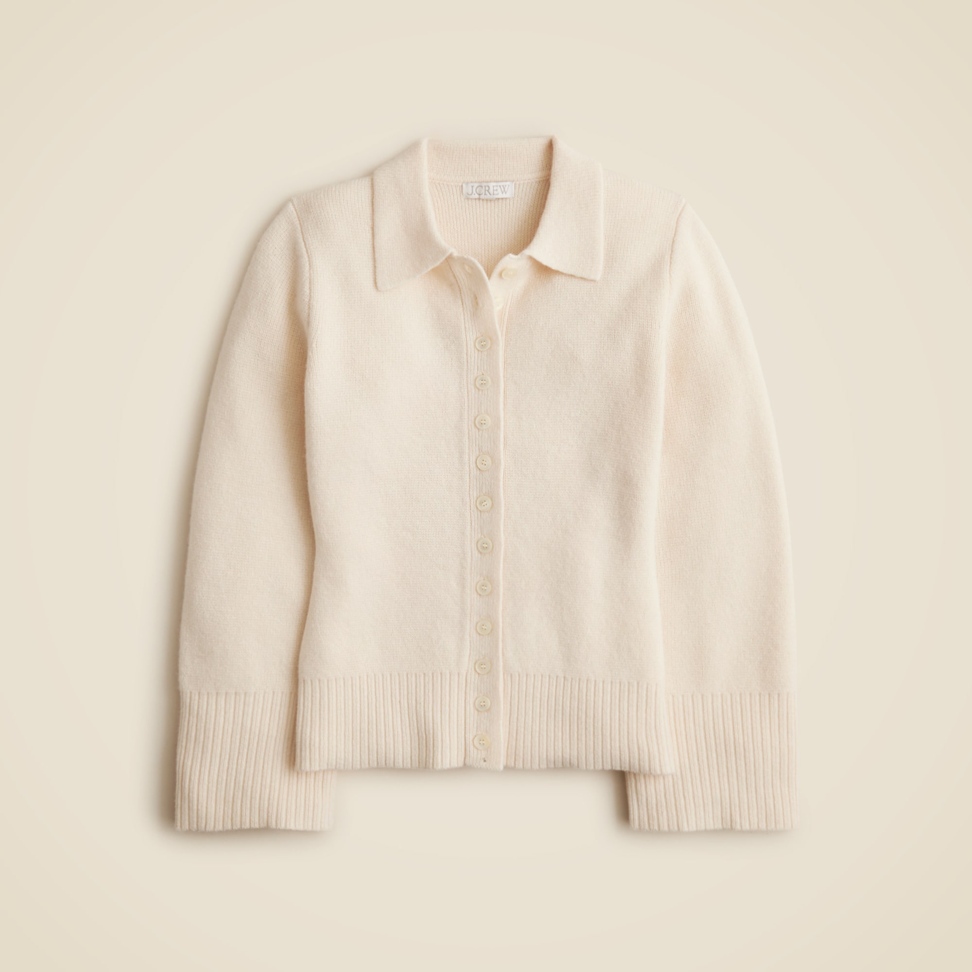 Milano-stitch cinched-waist cardigan