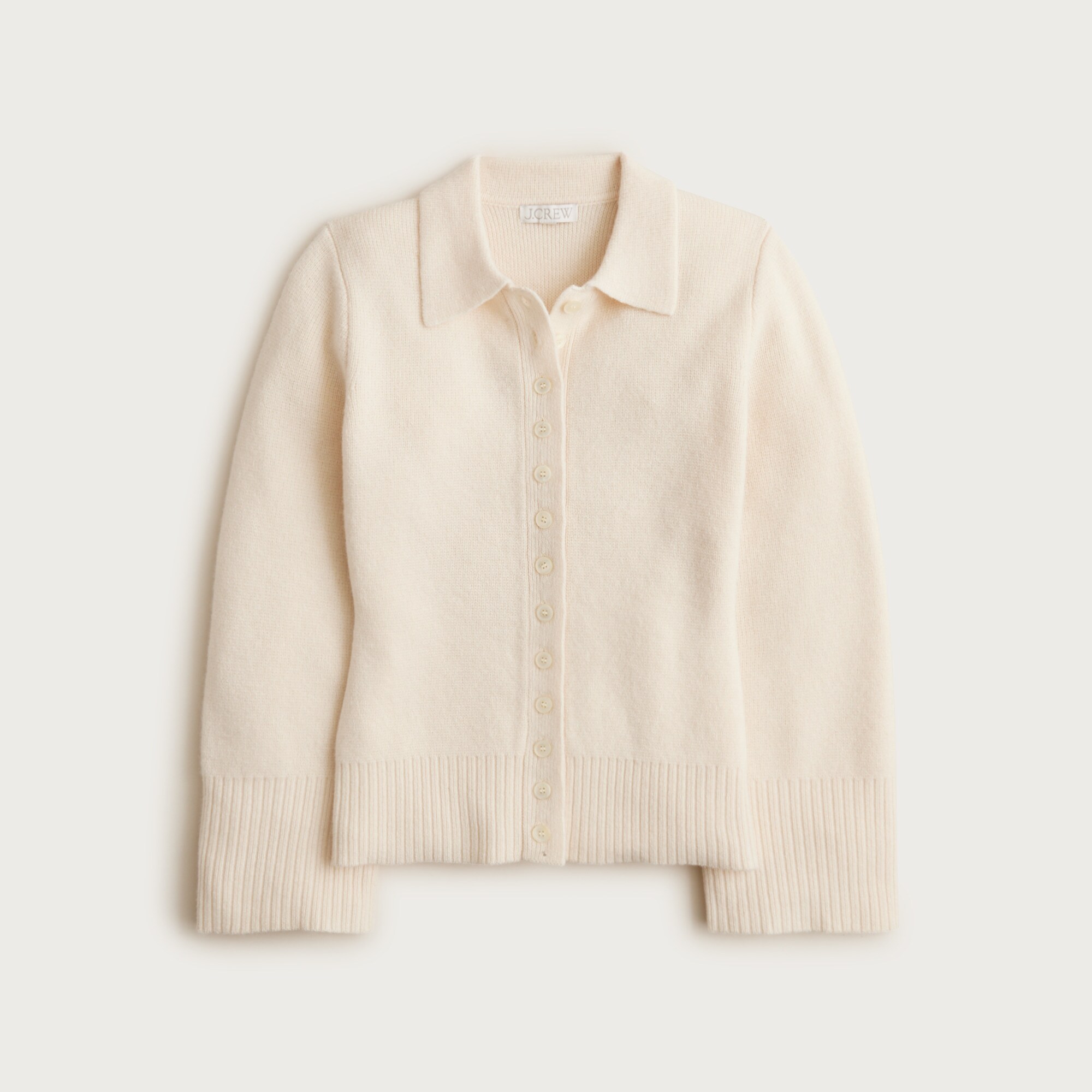 Milano-stitch cinched-waist cardigan