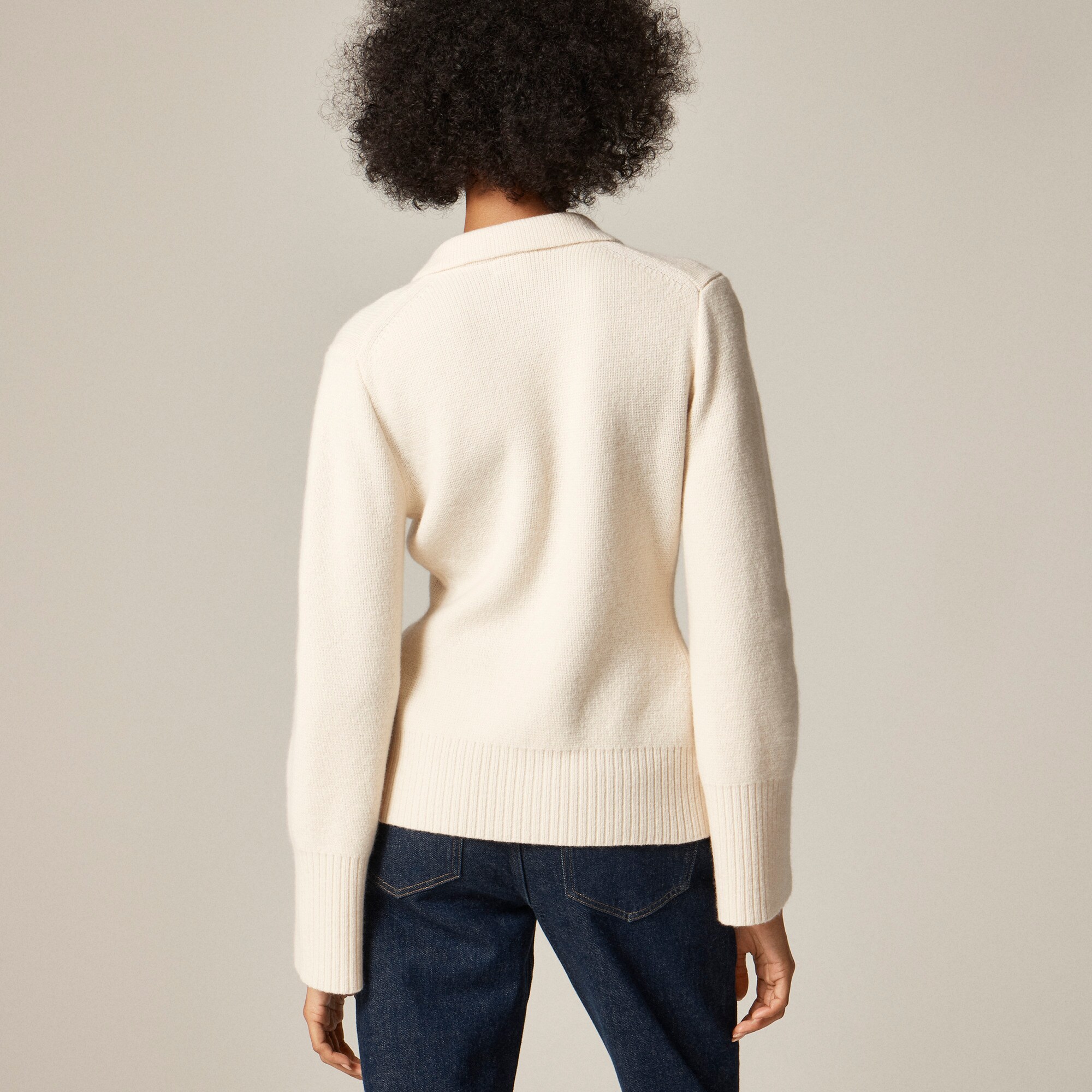 Milano-stitch cinched-waist cardigan