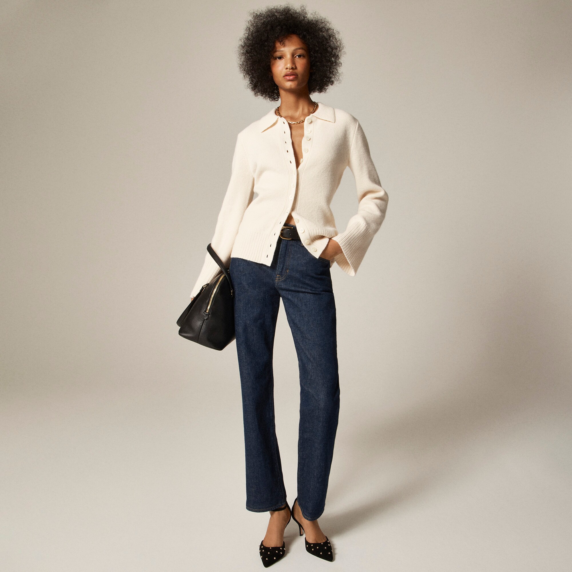 Milano-stitch Cinched-waist Cardigan For Women | J.Crew