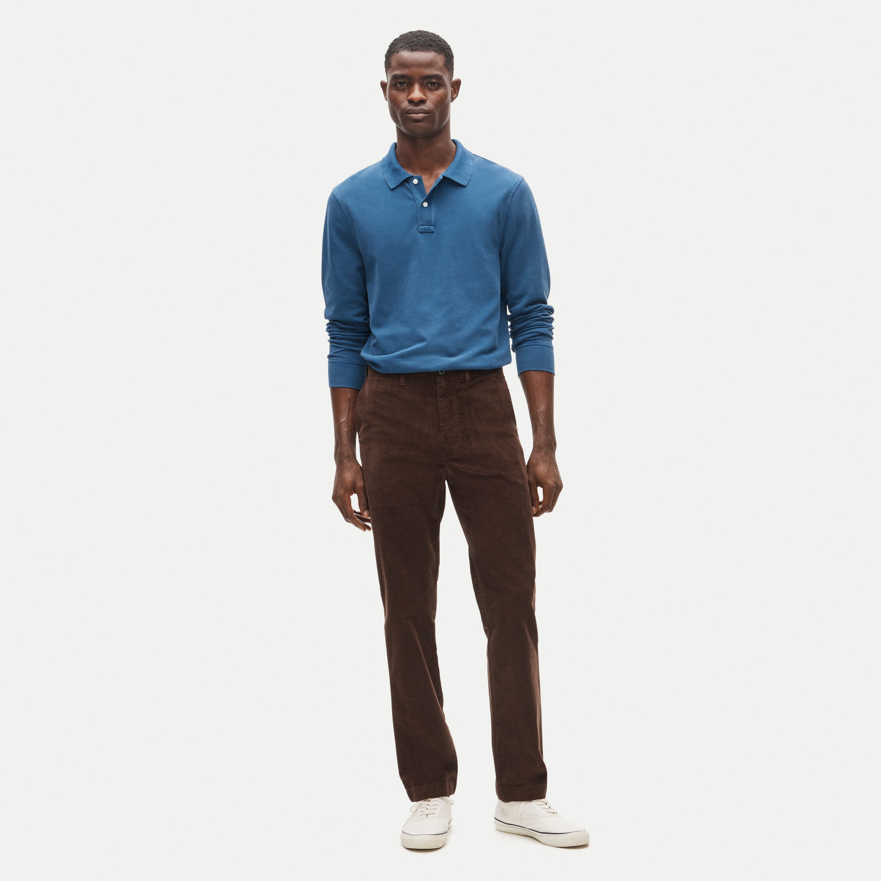 Broken-in Straight pant in stretch corduroy - thumbnail 4