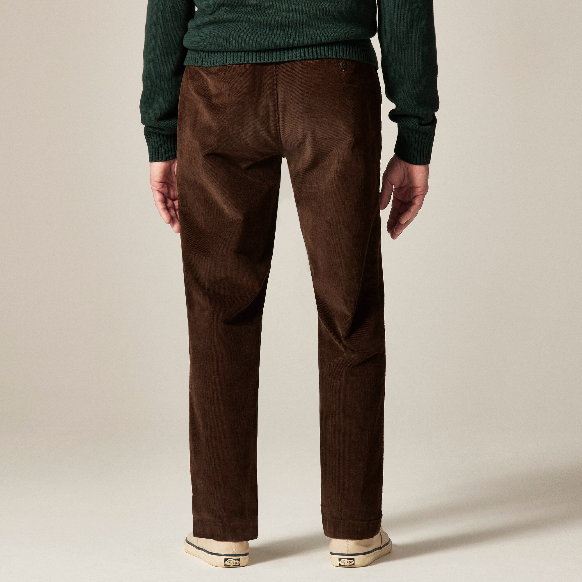Broken-in Straight pant in stretch corduroy