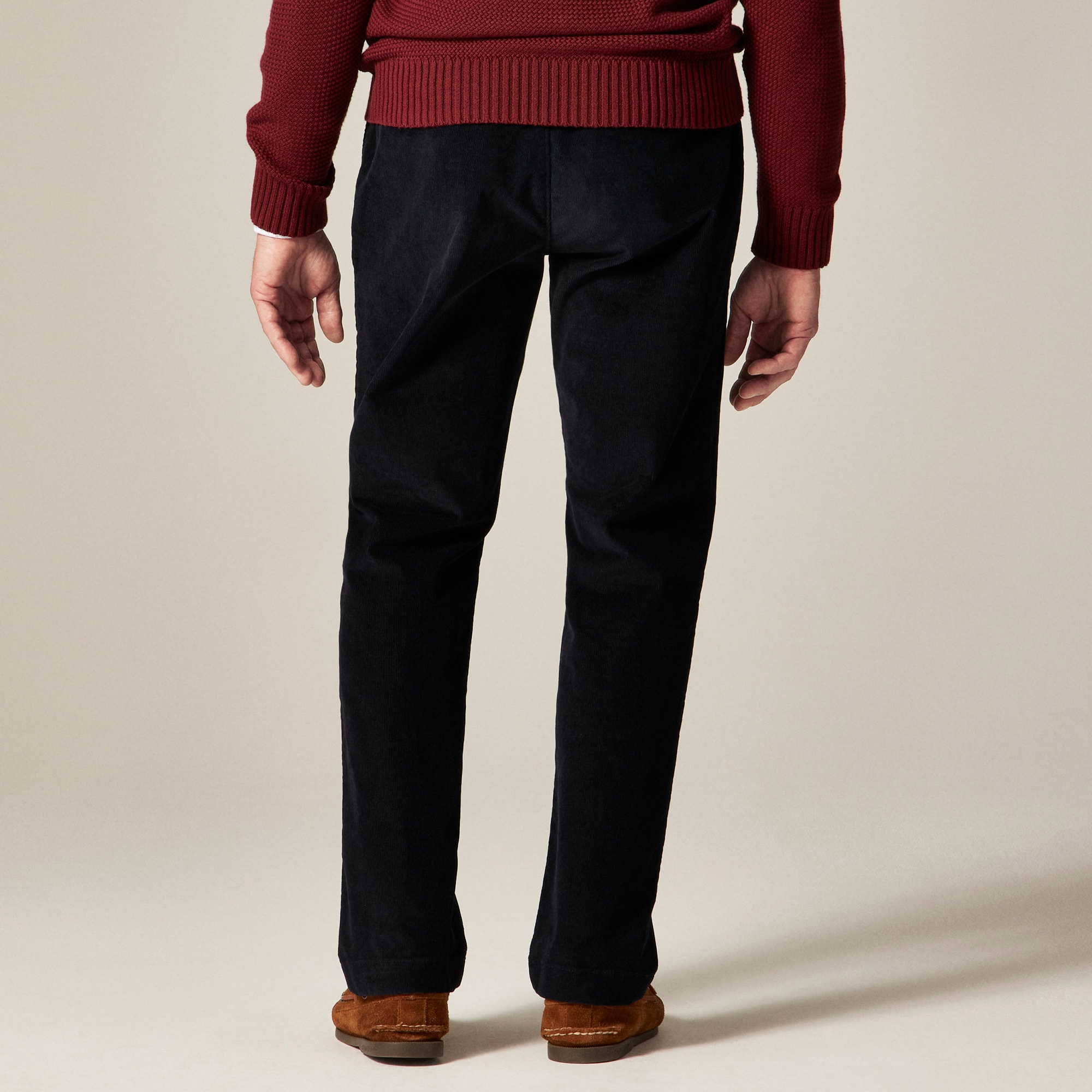 Broken-in Straight pant in stretch corduroy