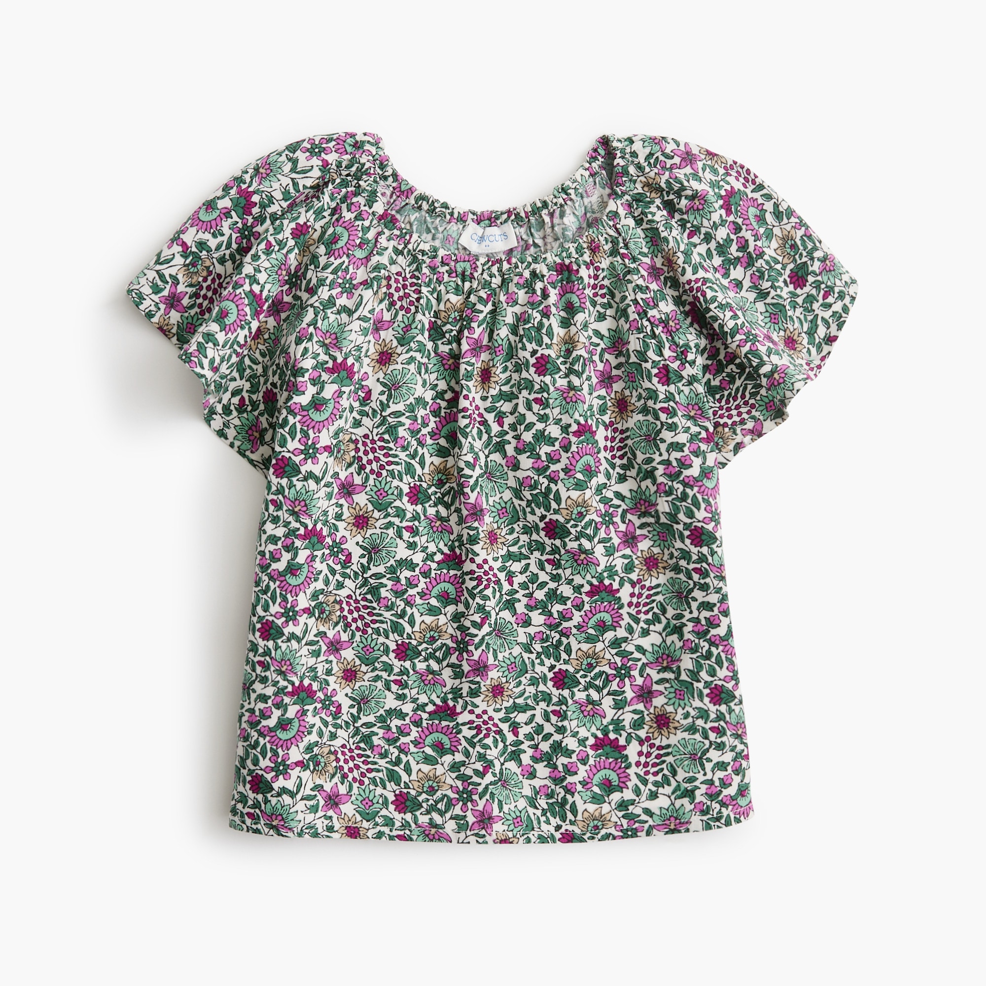 girls' flutter-sleeve top for girls