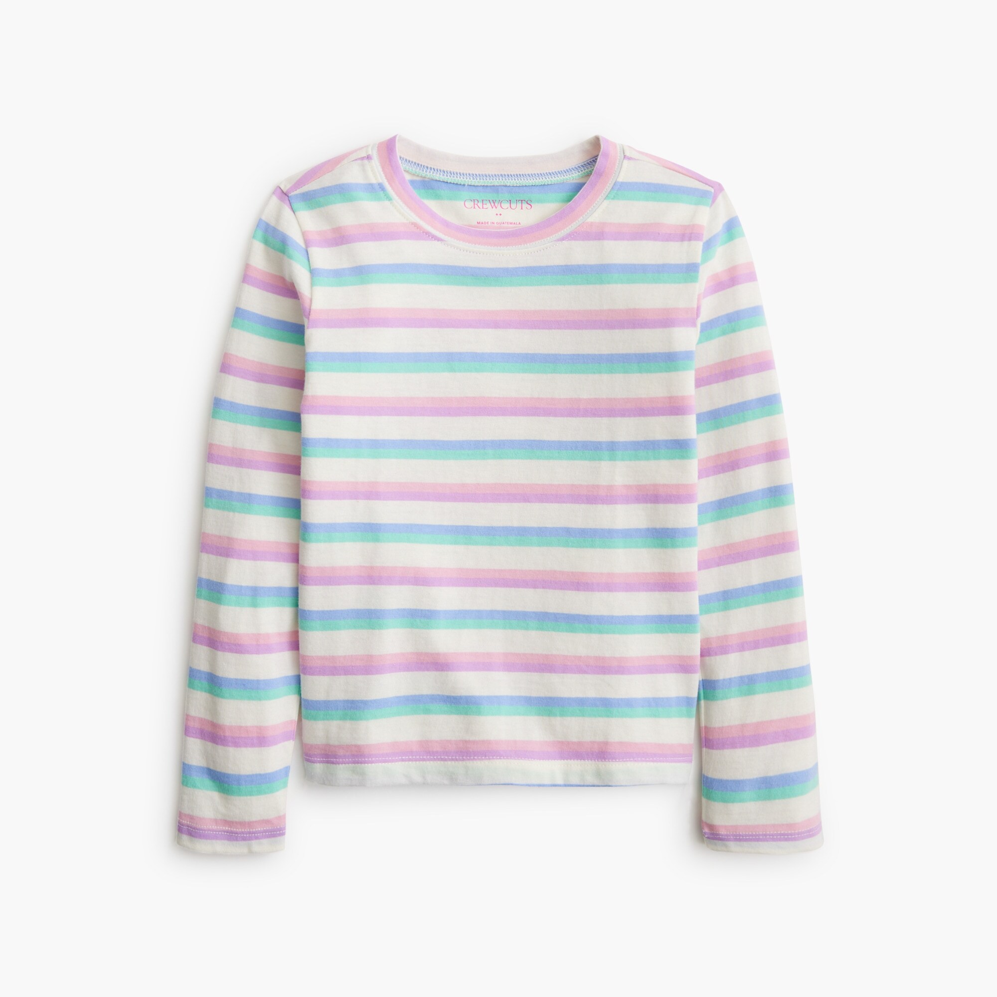 girls' striped jersey tee for girls