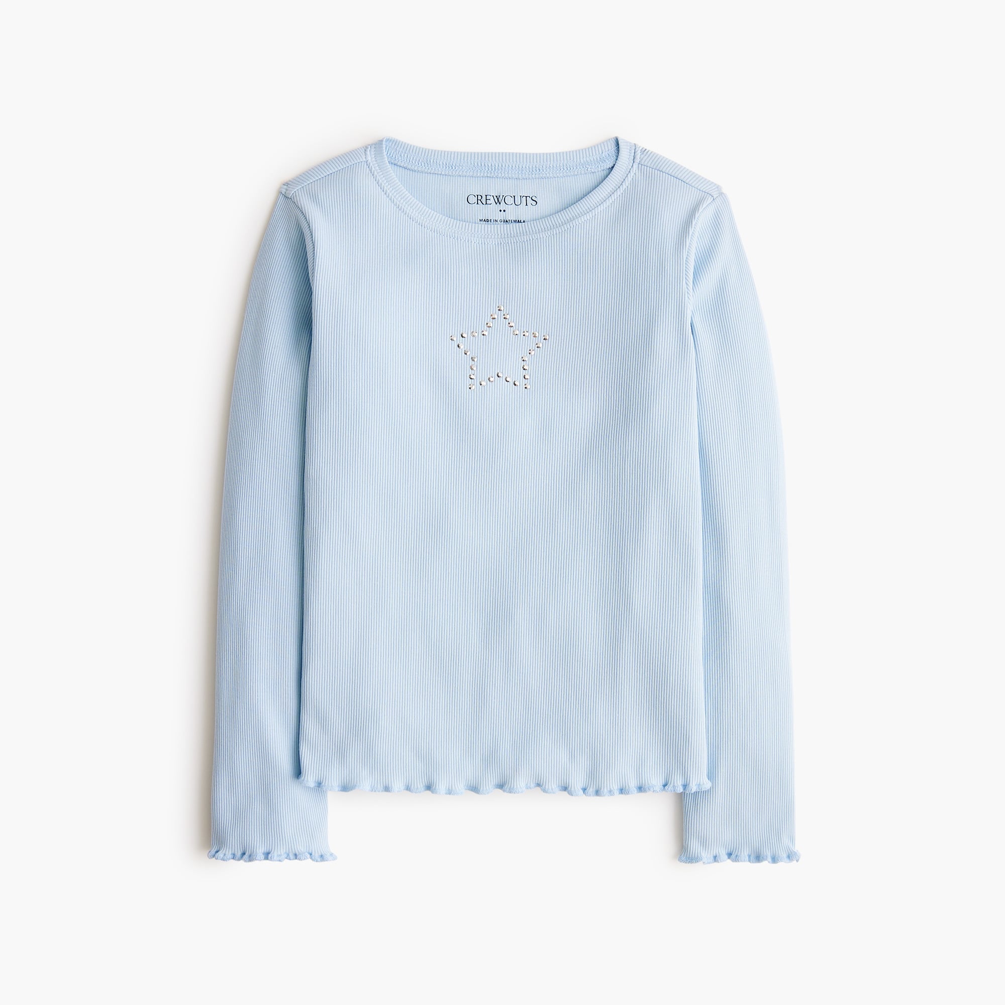 girls' ribbed embellished star tee for girls
