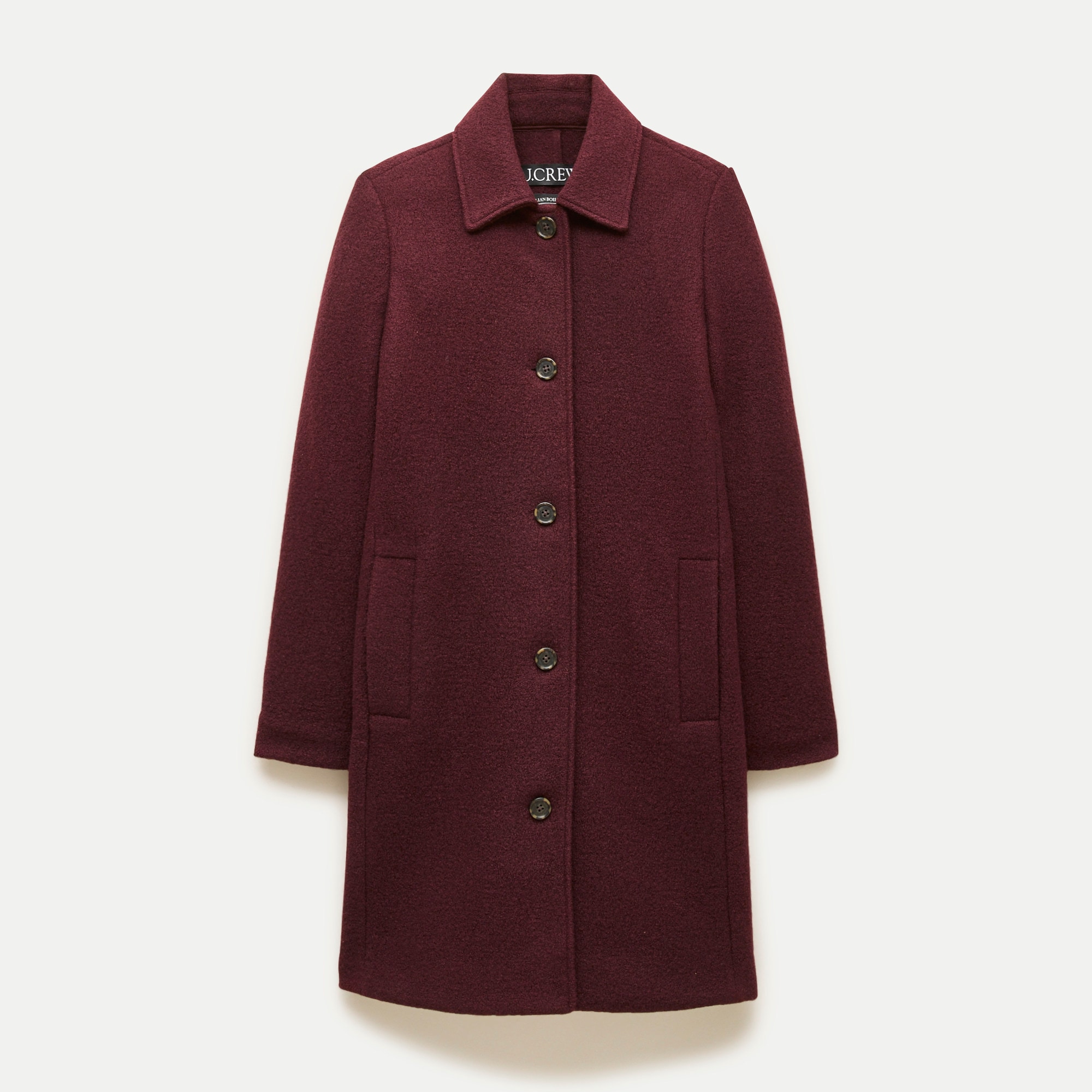 Car Coat In Italian Boiled Wool For Women | J.Crew