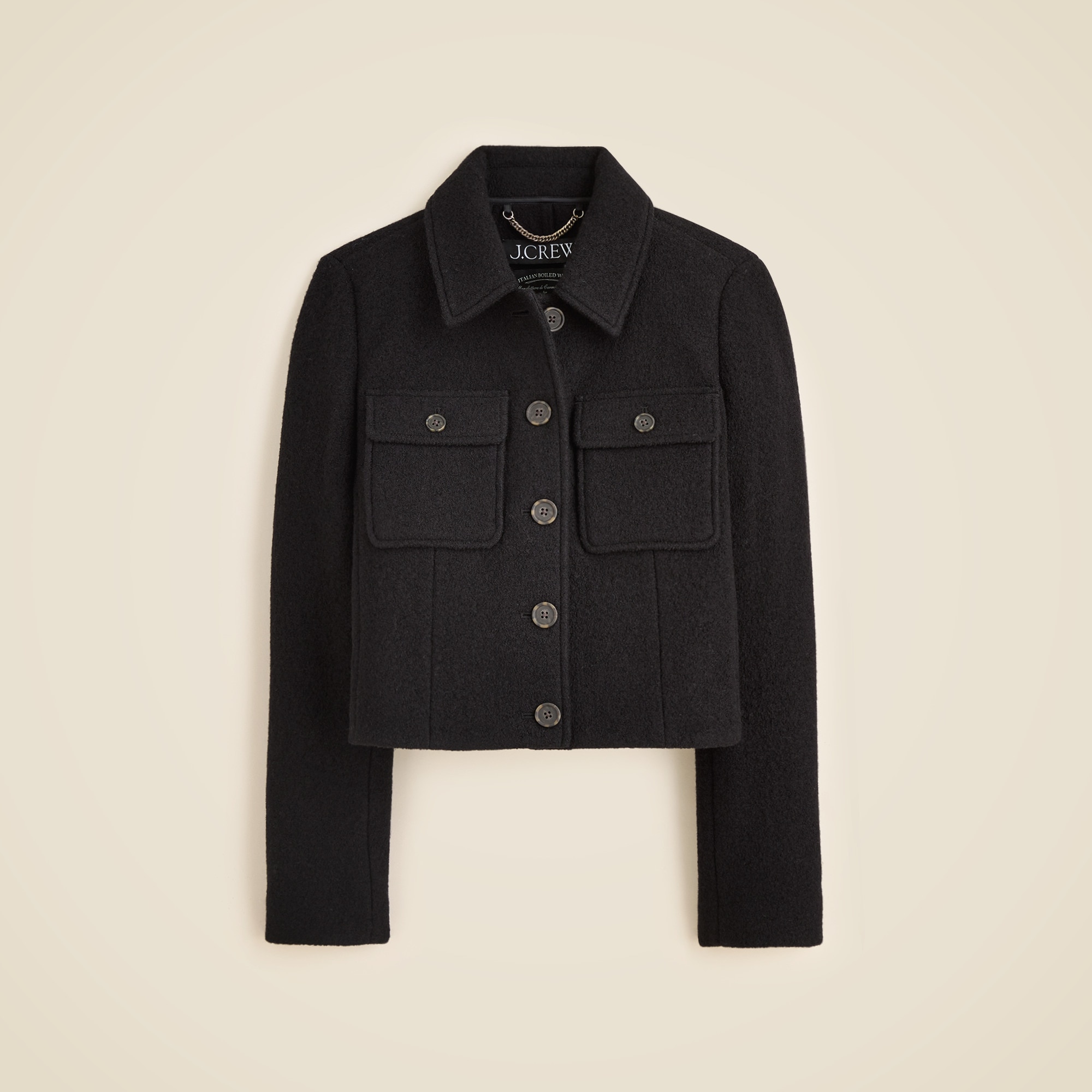 Lady jacket in Italian boiled wool