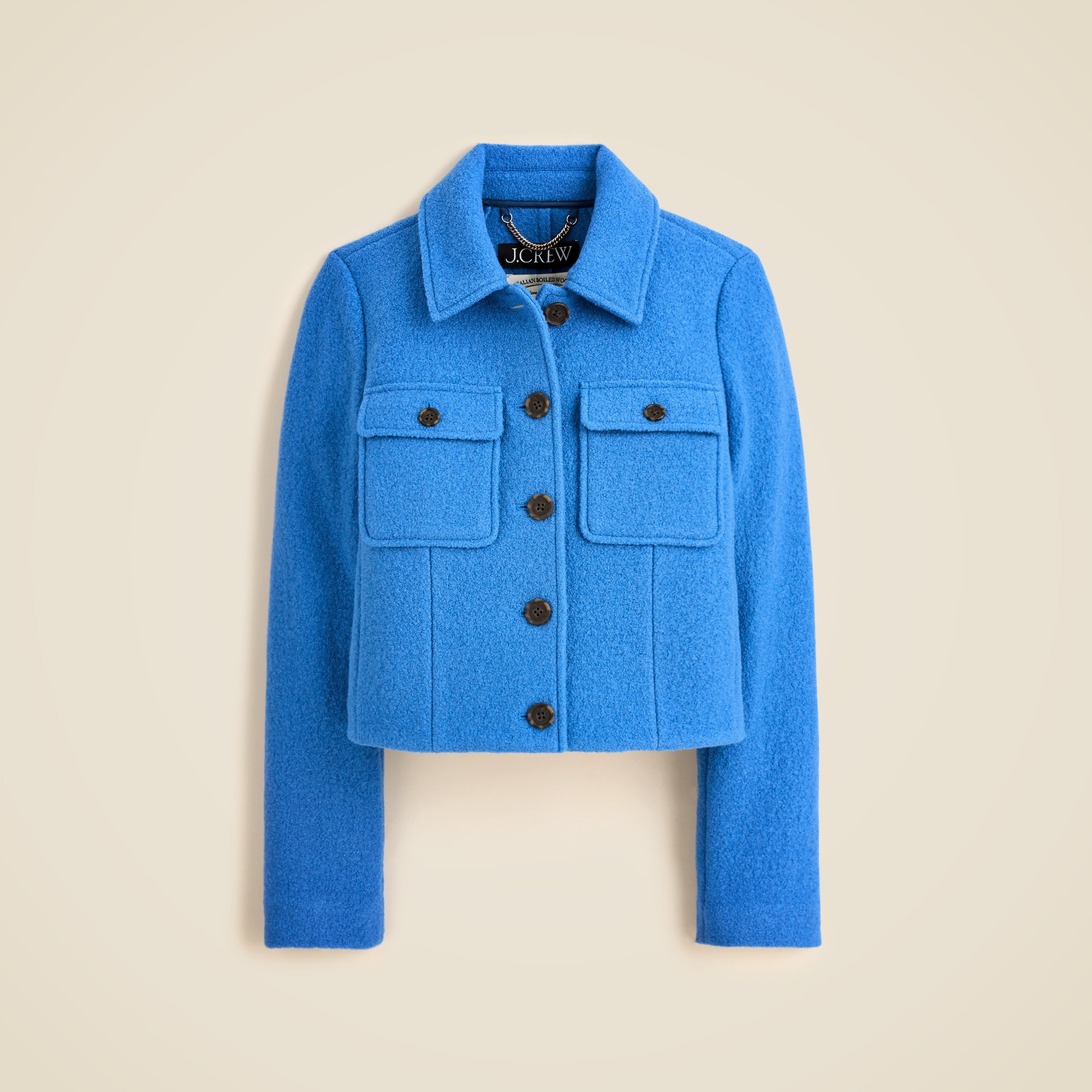 Lady jacket in Italian boiled wool