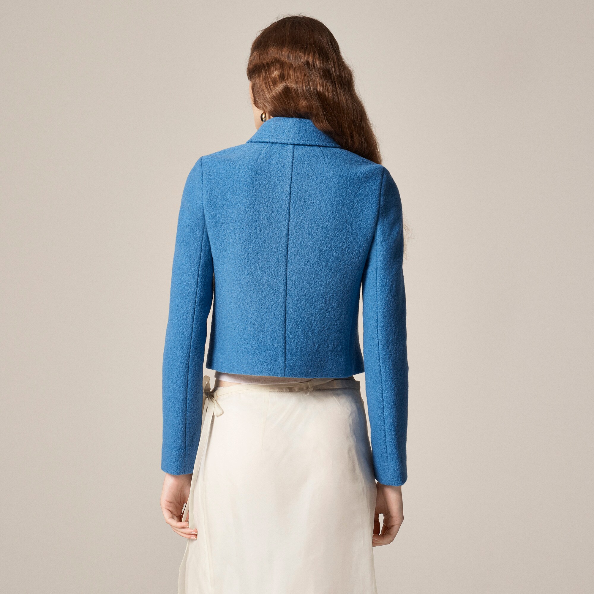 Lady jacket in Italian boiled wool