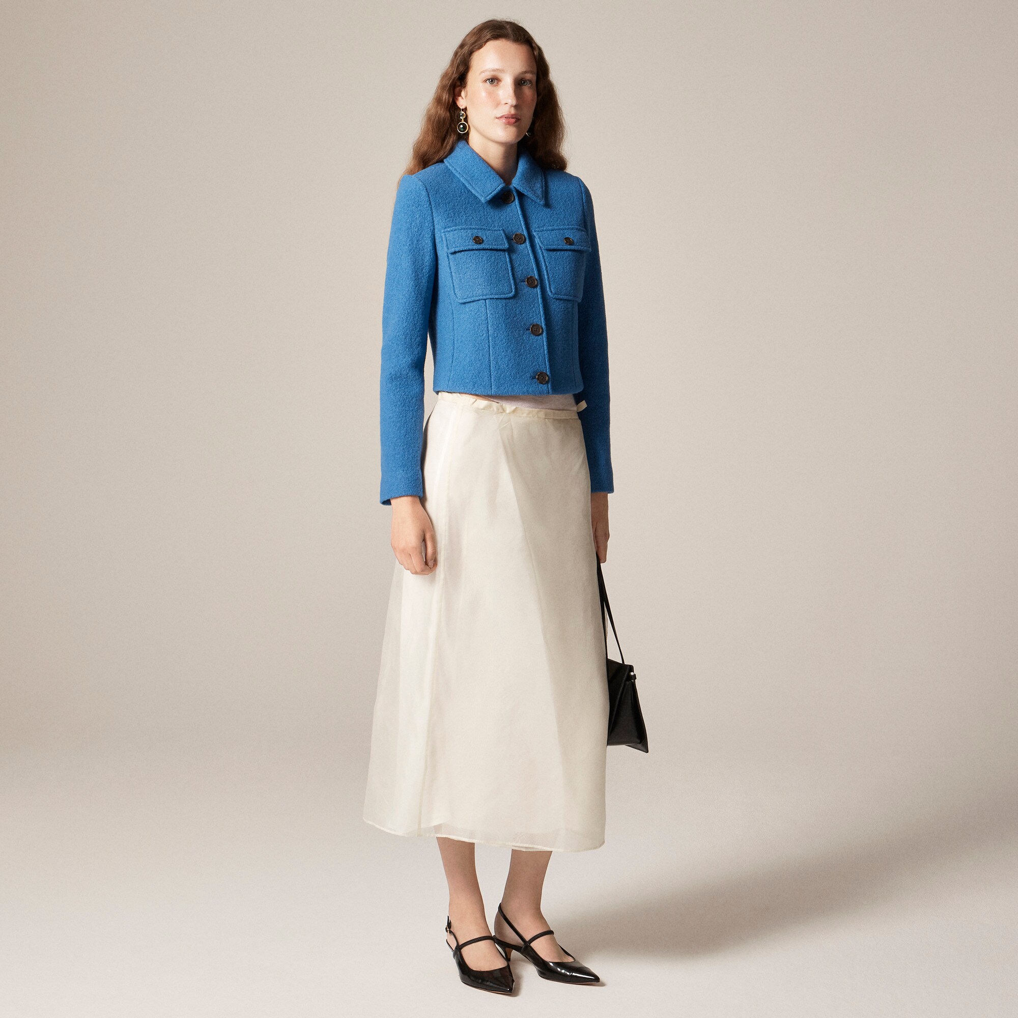  Lady jacket in Italian boiled wool