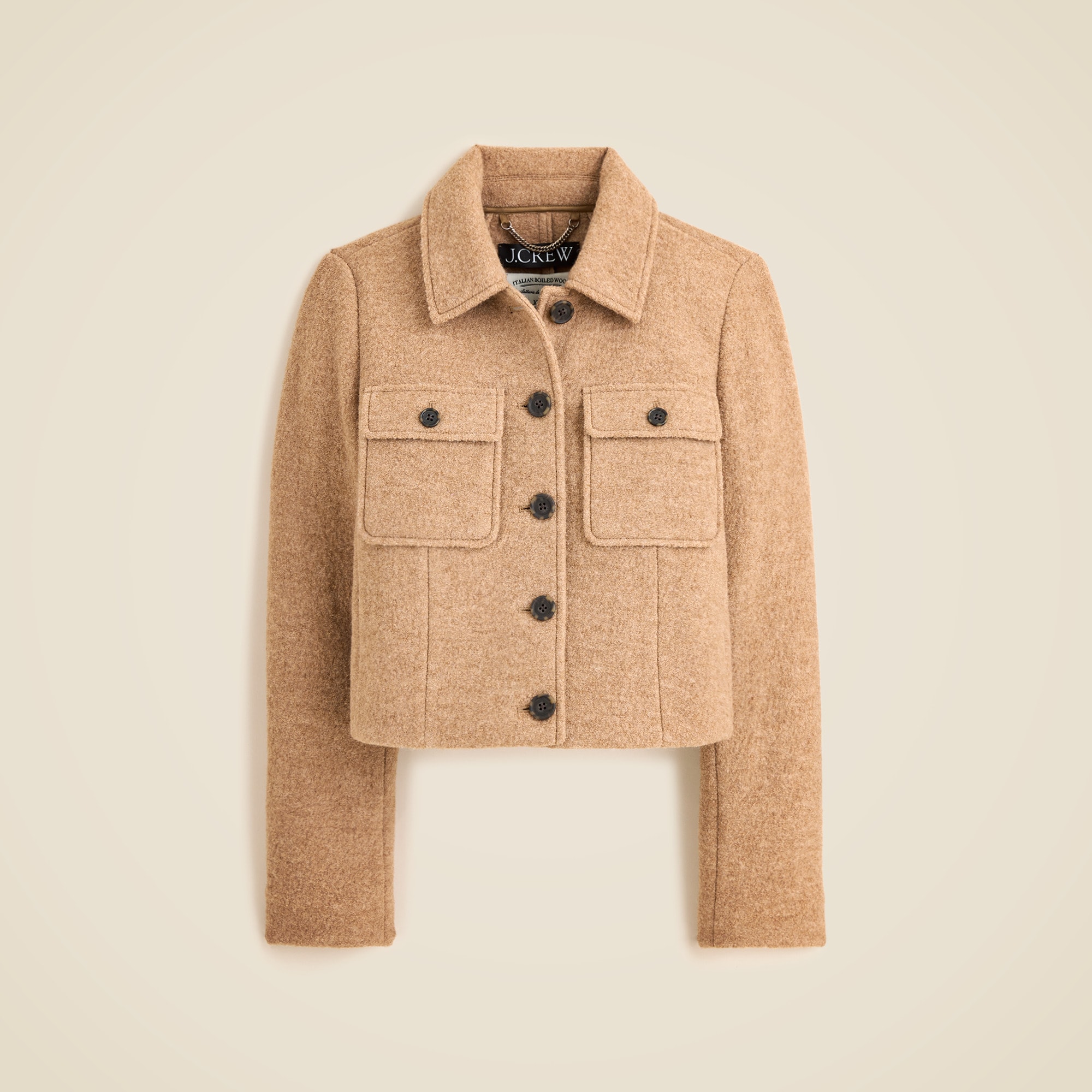 Lady jacket in Italian boiled wool