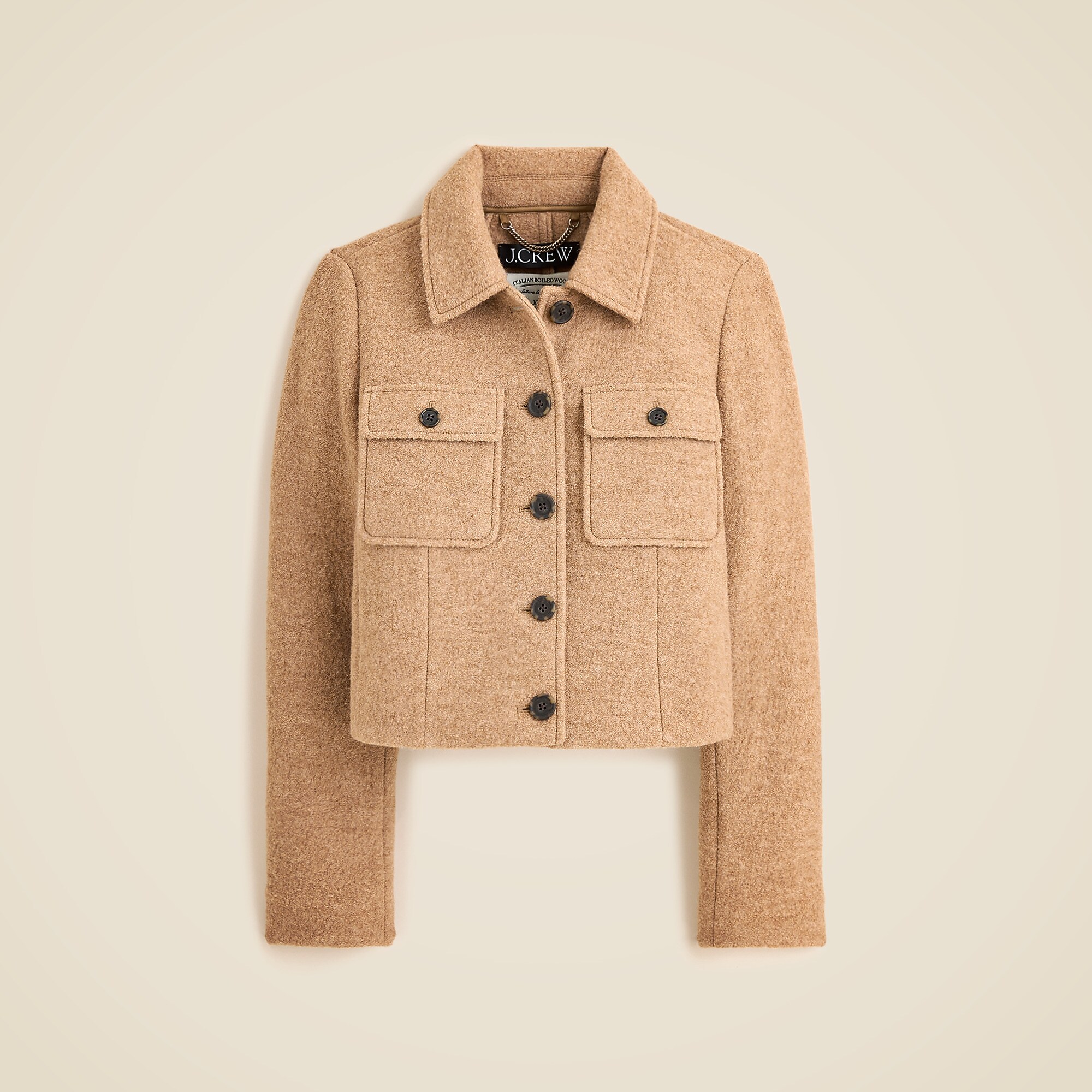 Lady jacket in Italian boiled wool