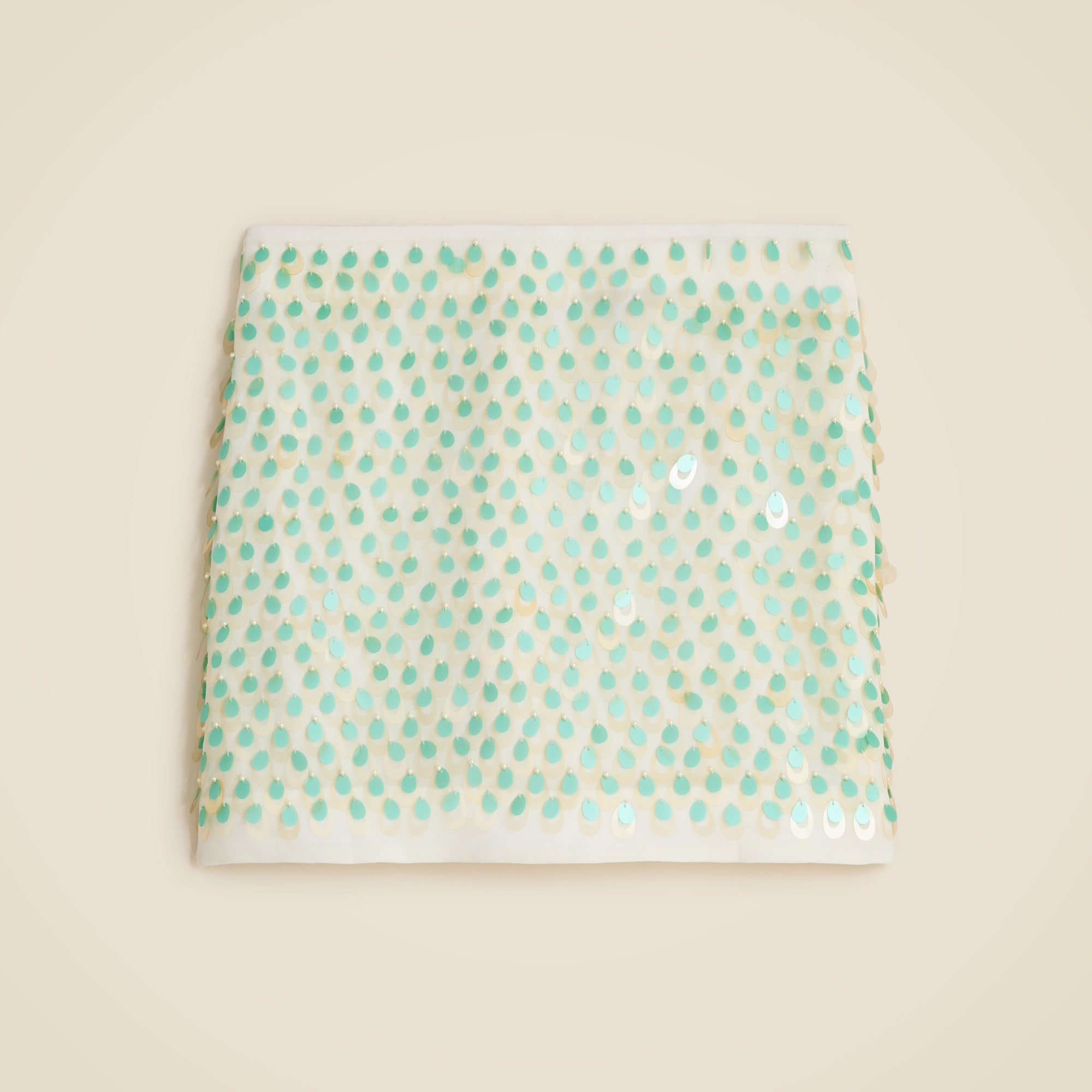 Collection teardrop sequin mini skirt