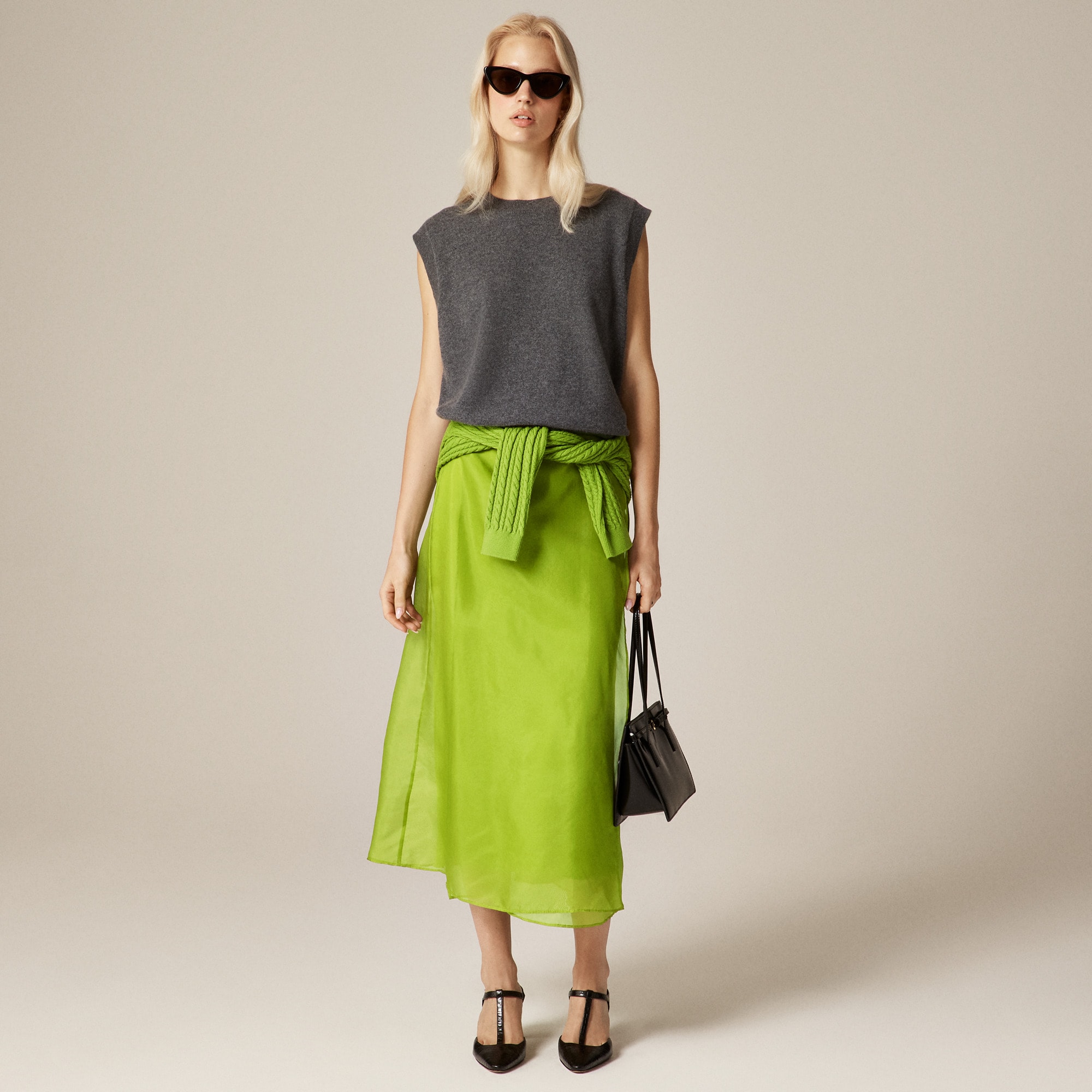 Collection Wrap Skirt In Silk Organza For Women | J.Crew