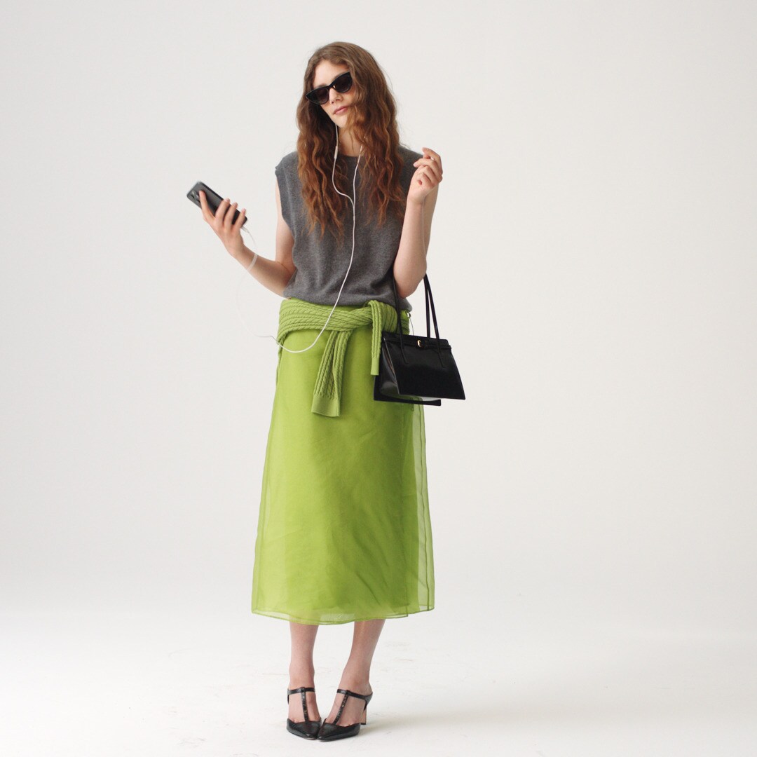 Collection Wrap Skirt In Silk Organza For Women | J.Crew display picture 1