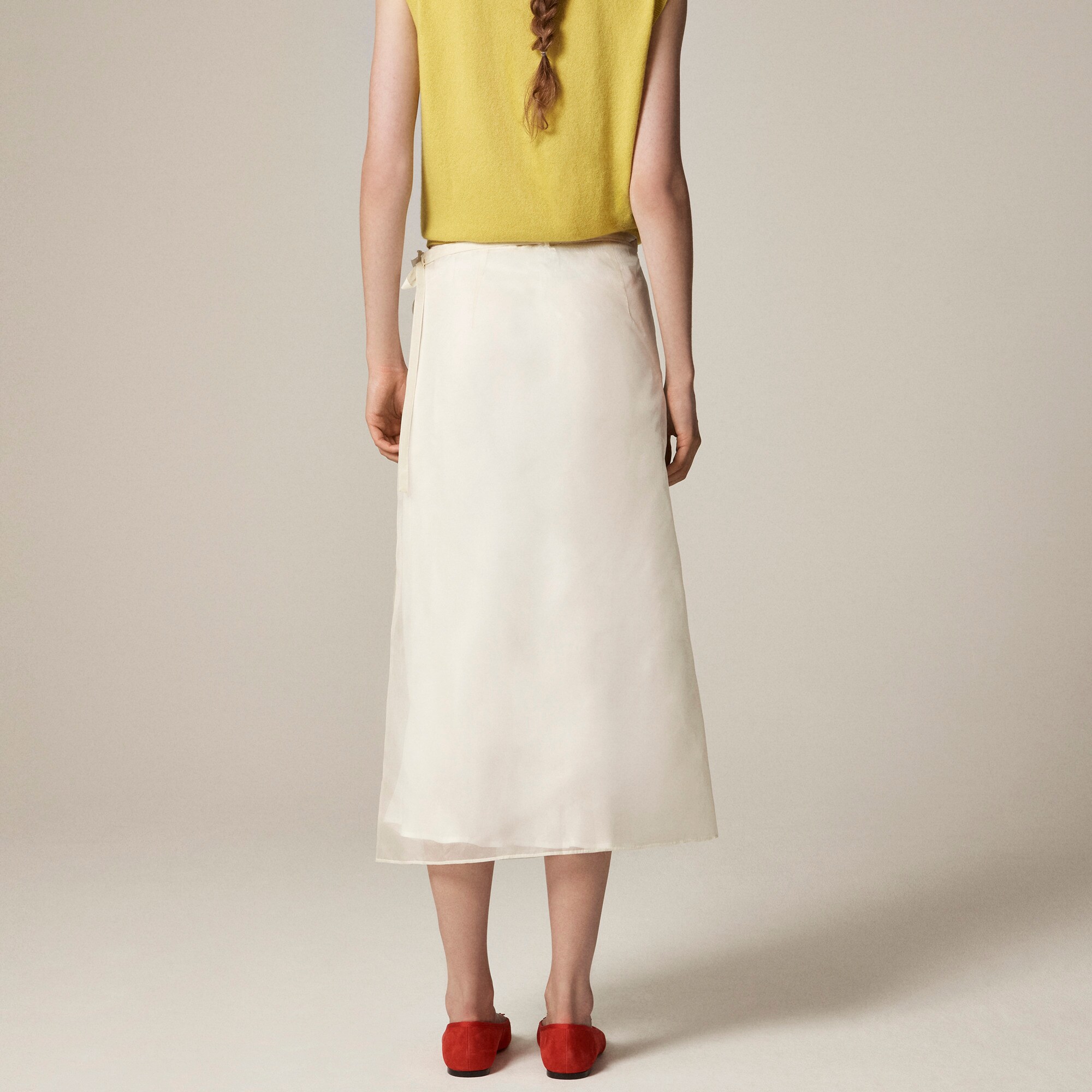 Collection Wrap Skirt In Silk Organza For Women | J.Crew
