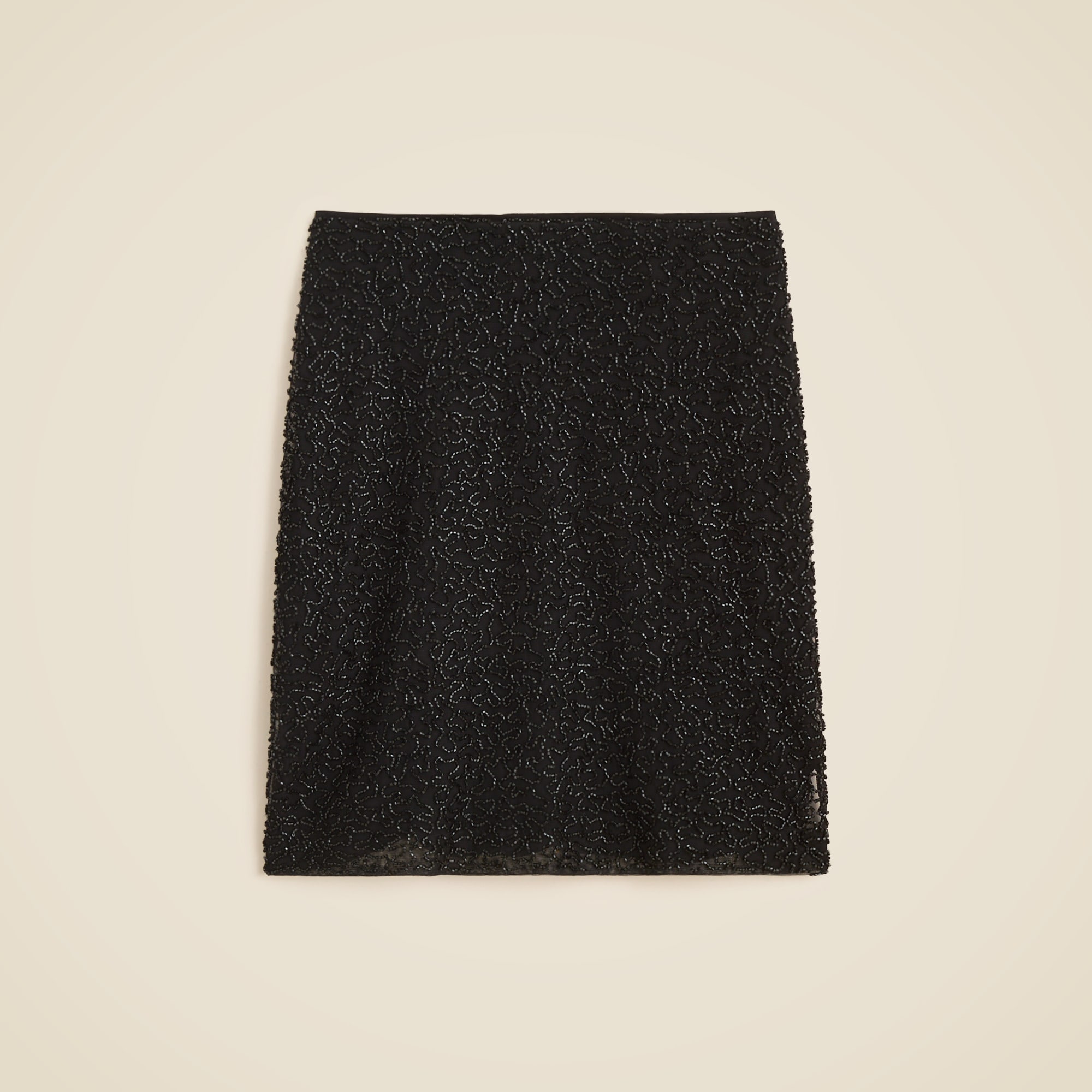 Collection sequin layered slip skirt