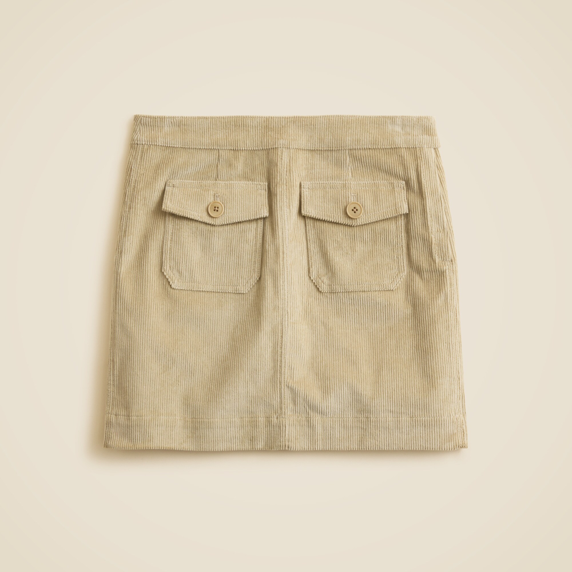  Patch-pocket mini skirt in corduroy