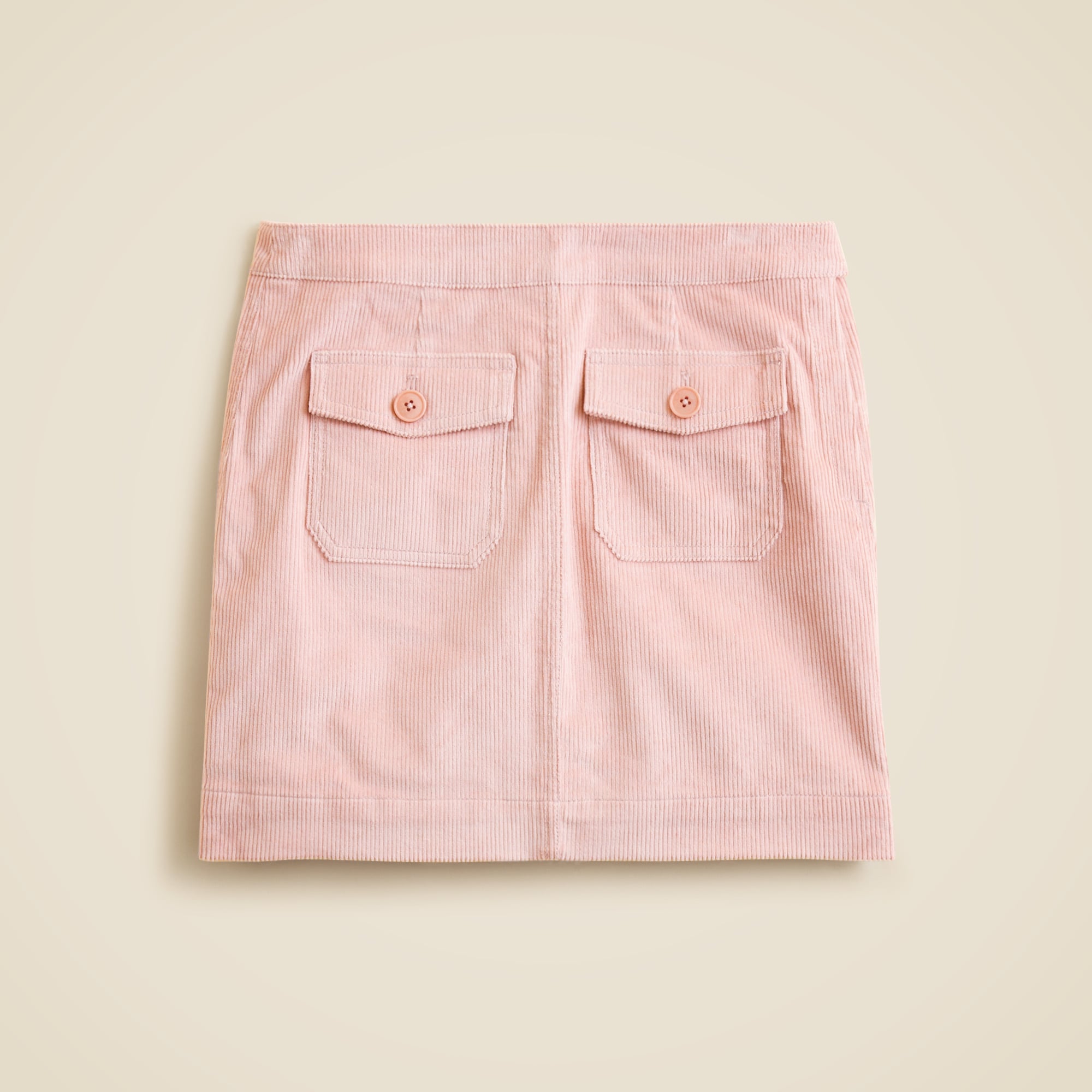 womens Patch-pocket mini skirt in corduroy