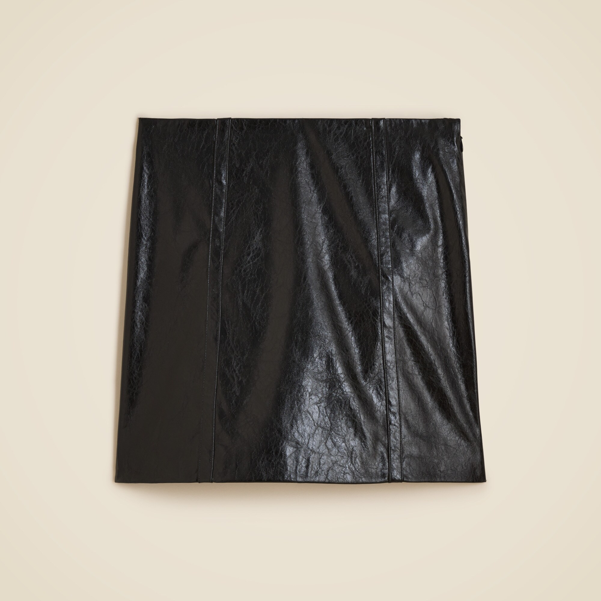  Mini skirt in distressed faux leather