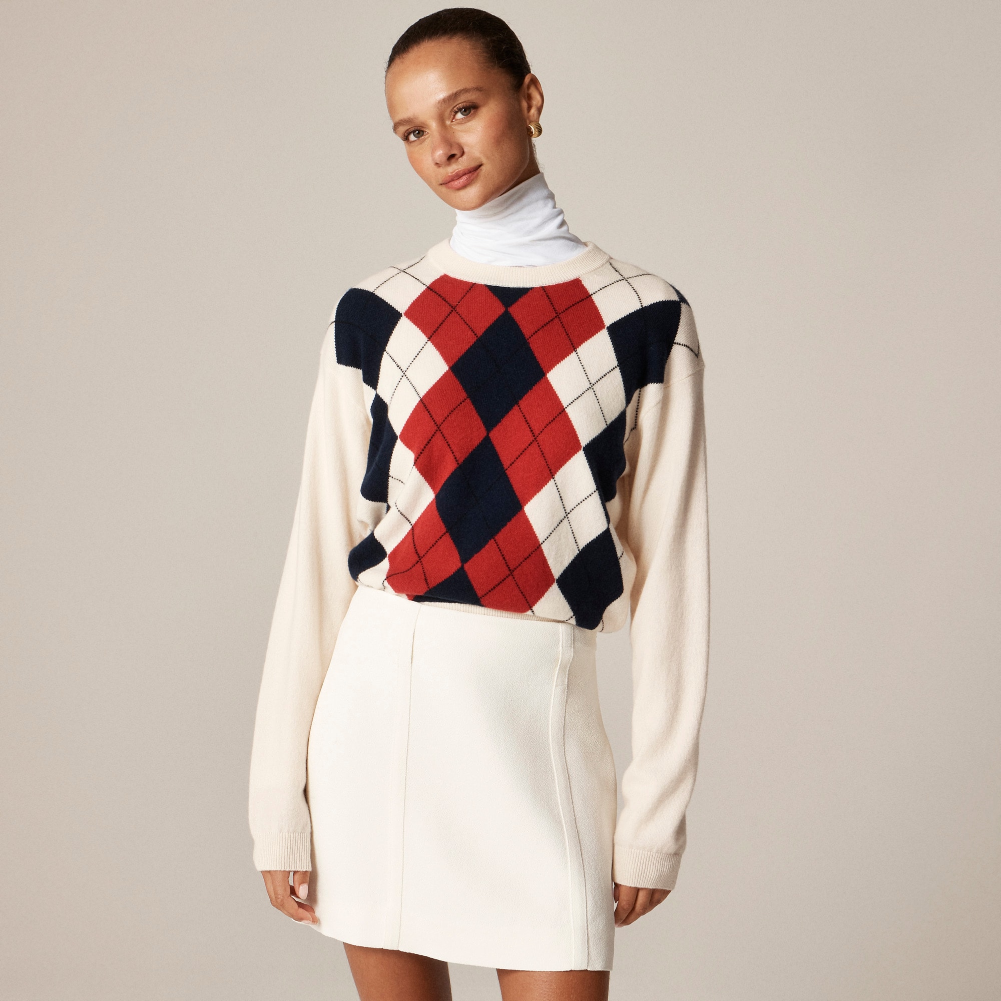 Mini skirt in bouclé