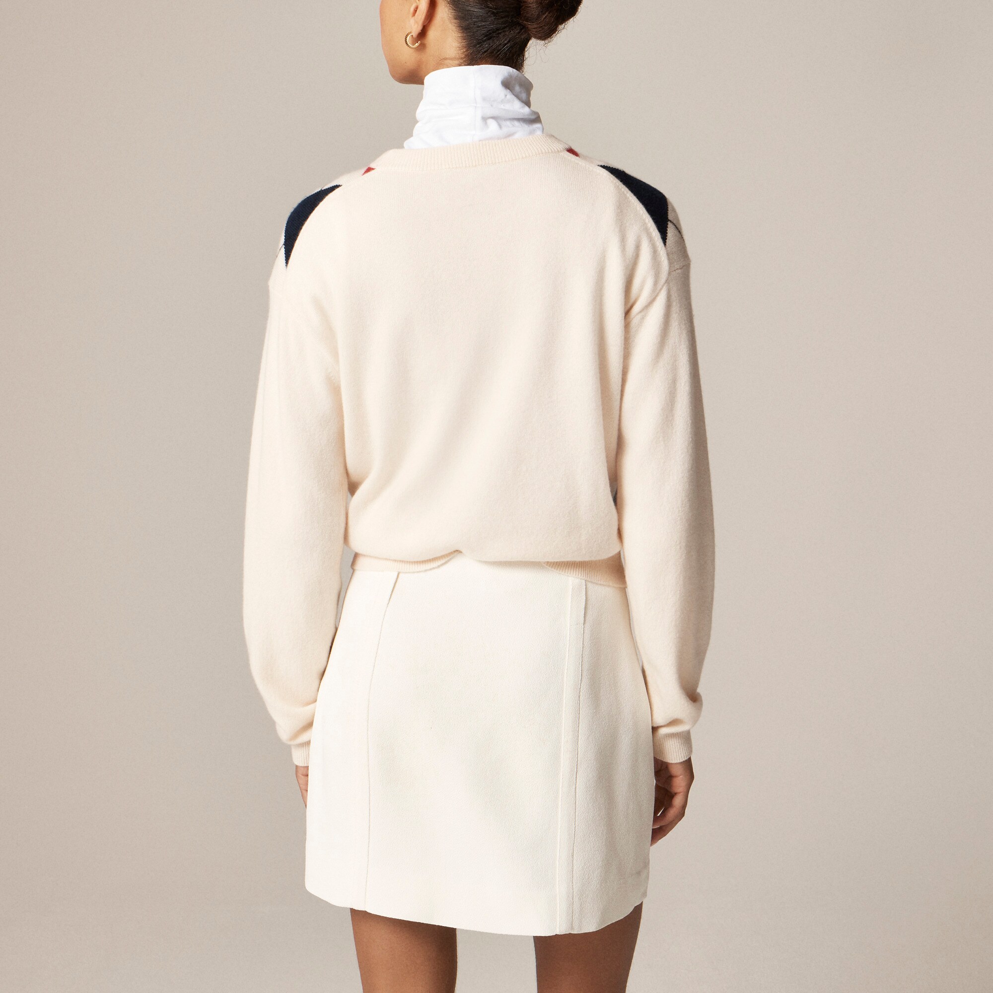 Mini skirt in bouclé