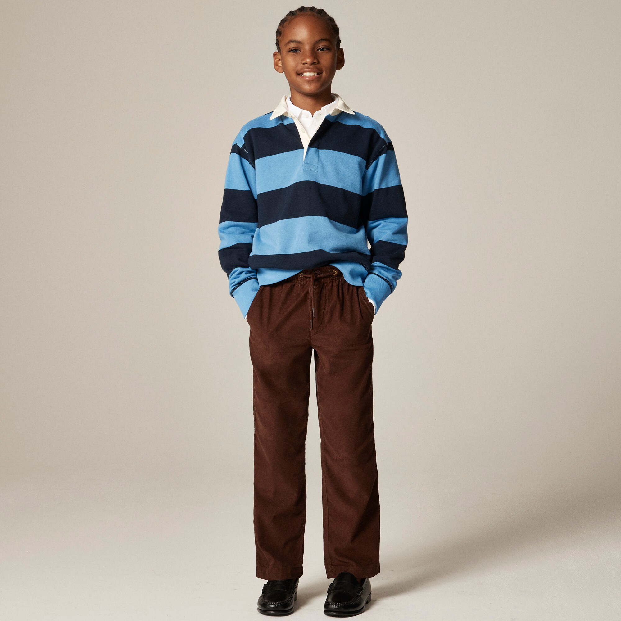 Boys' Pier pant in lightweight corduroy