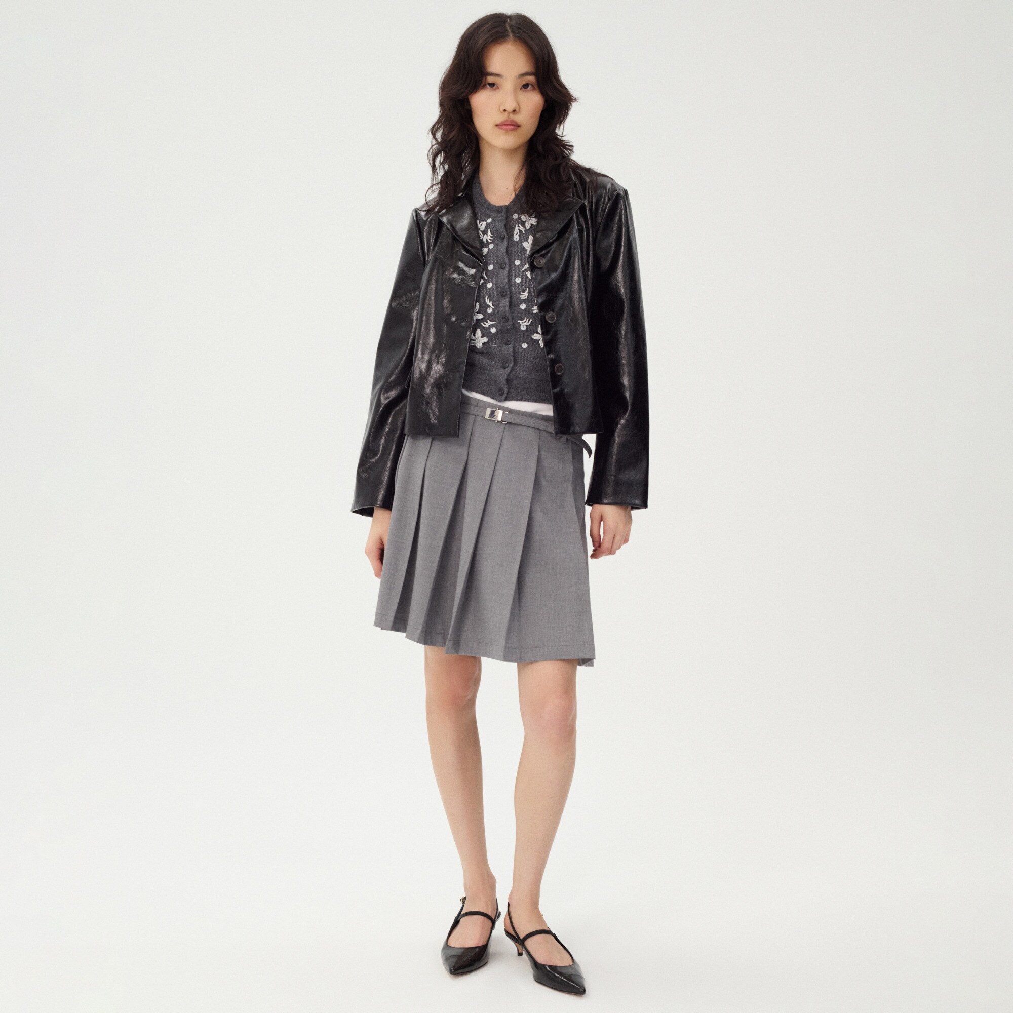  Pleated prep skirt