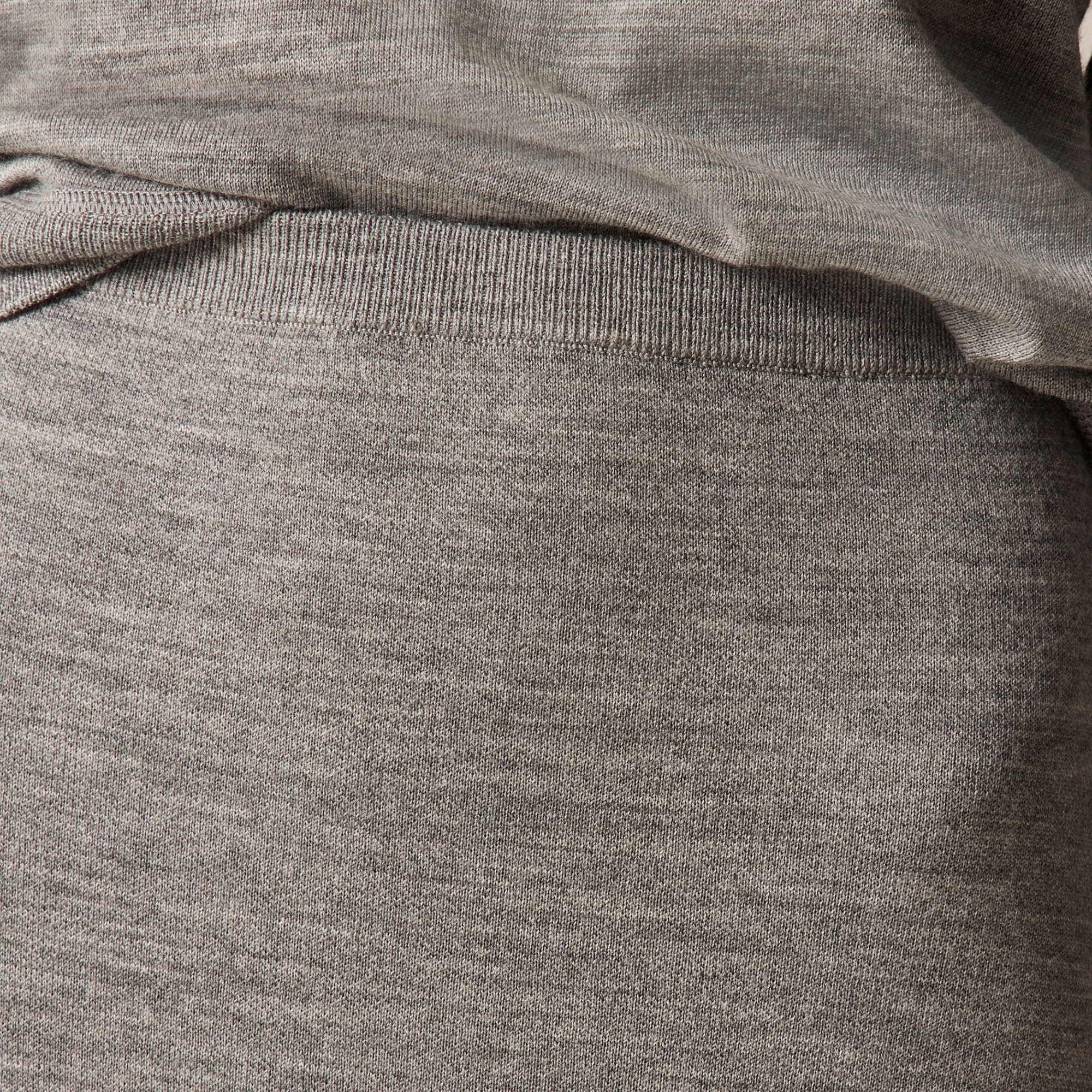 Sweater midi skirt in double-faced merino wool