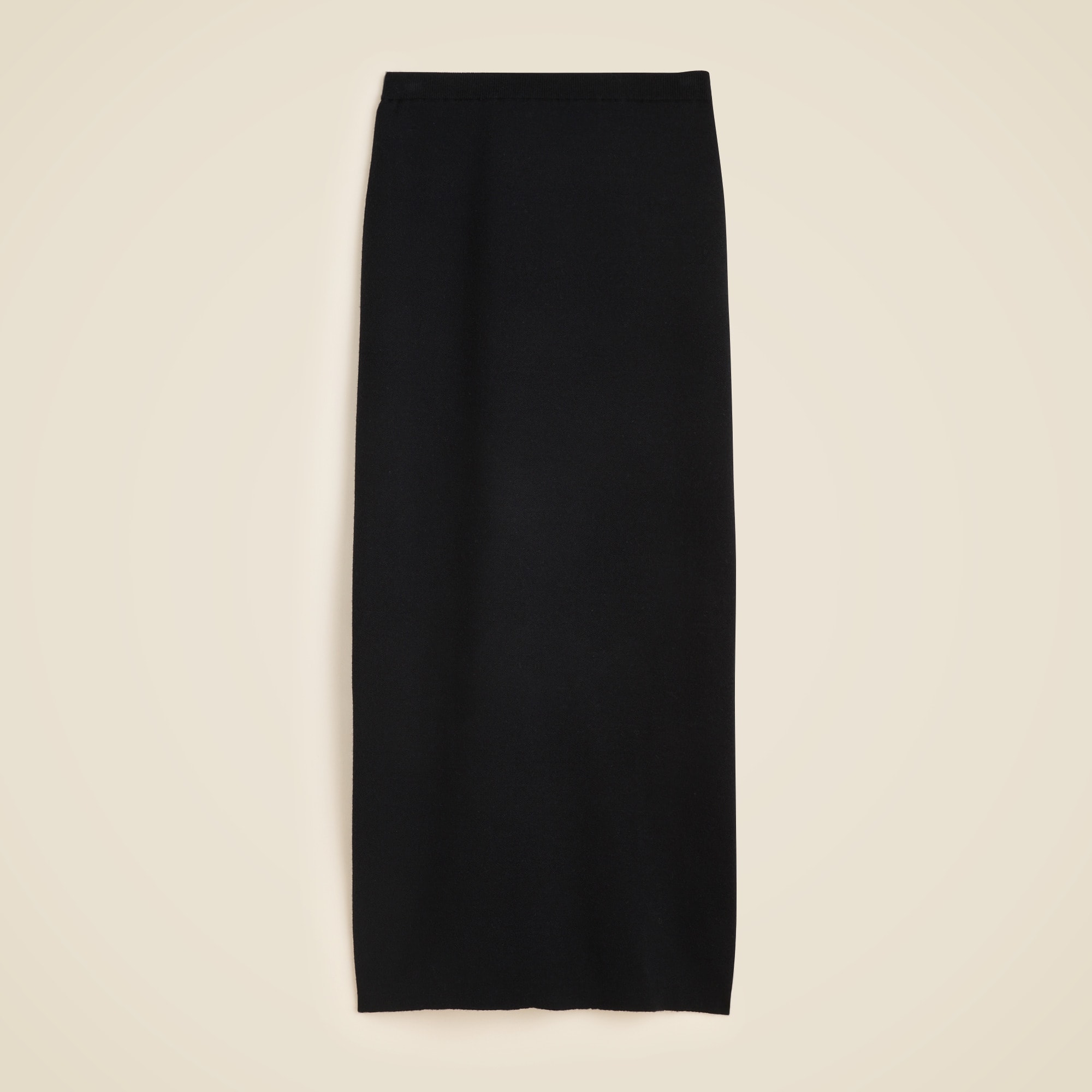 Sweater midi skirt in double-faced merino wool
