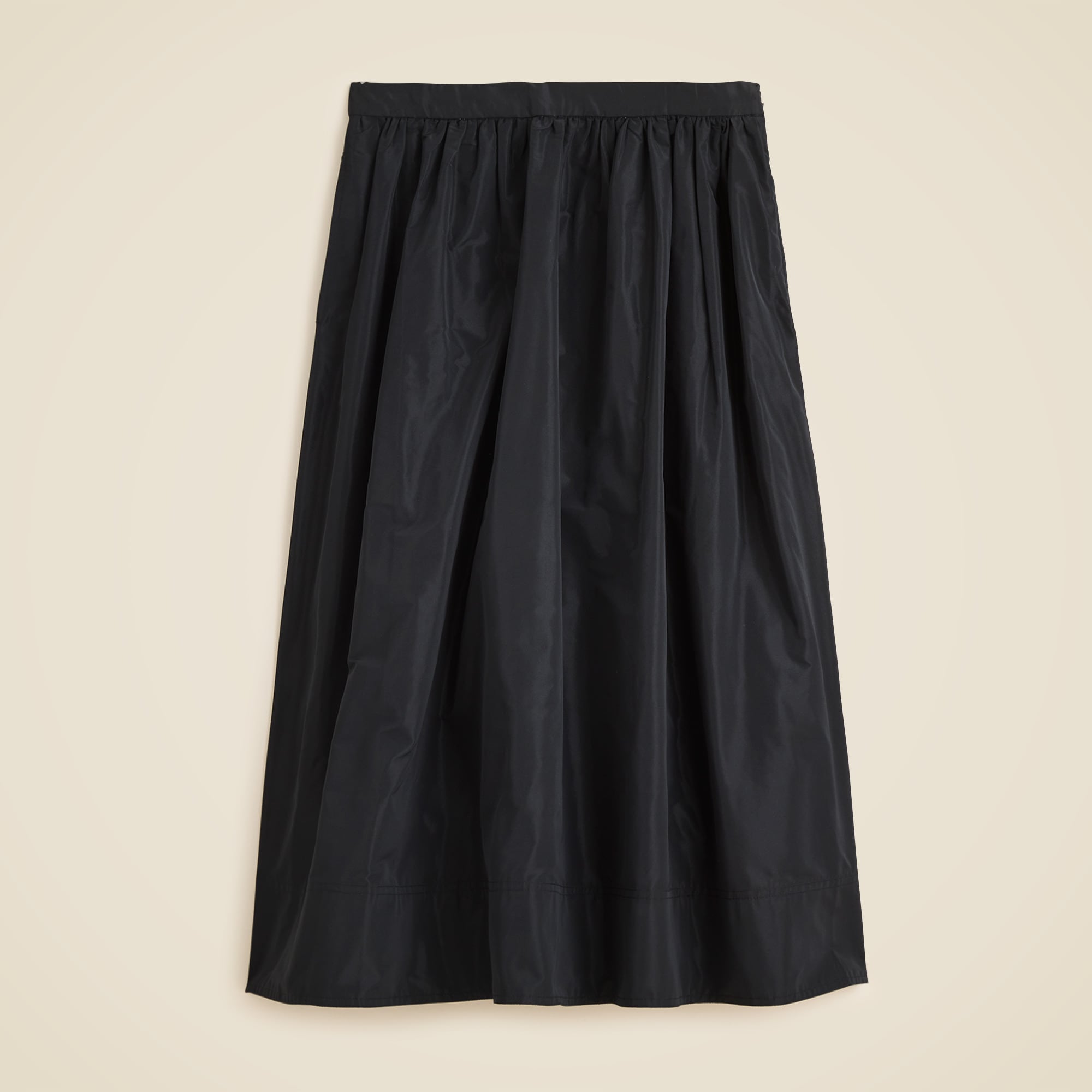 Midi ball skirt in taffeta