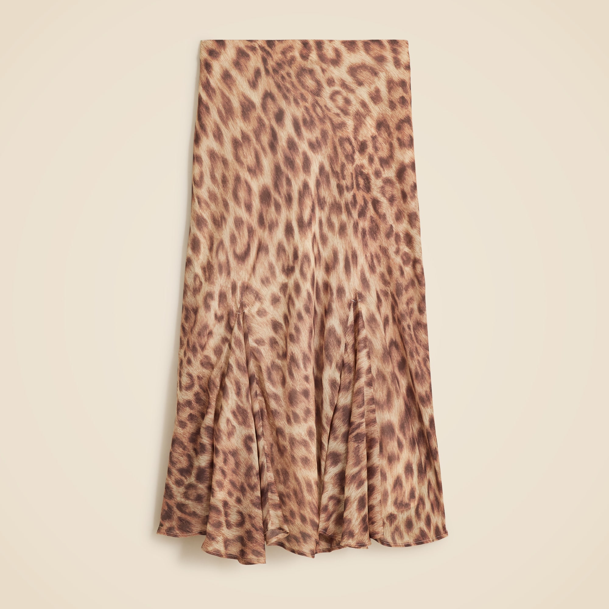 Gwyneth flounce-hem skirt in leopard print