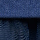 Girls' sweatshirt mixy dress with tulle DEEP NAVY VINTAGE RUB