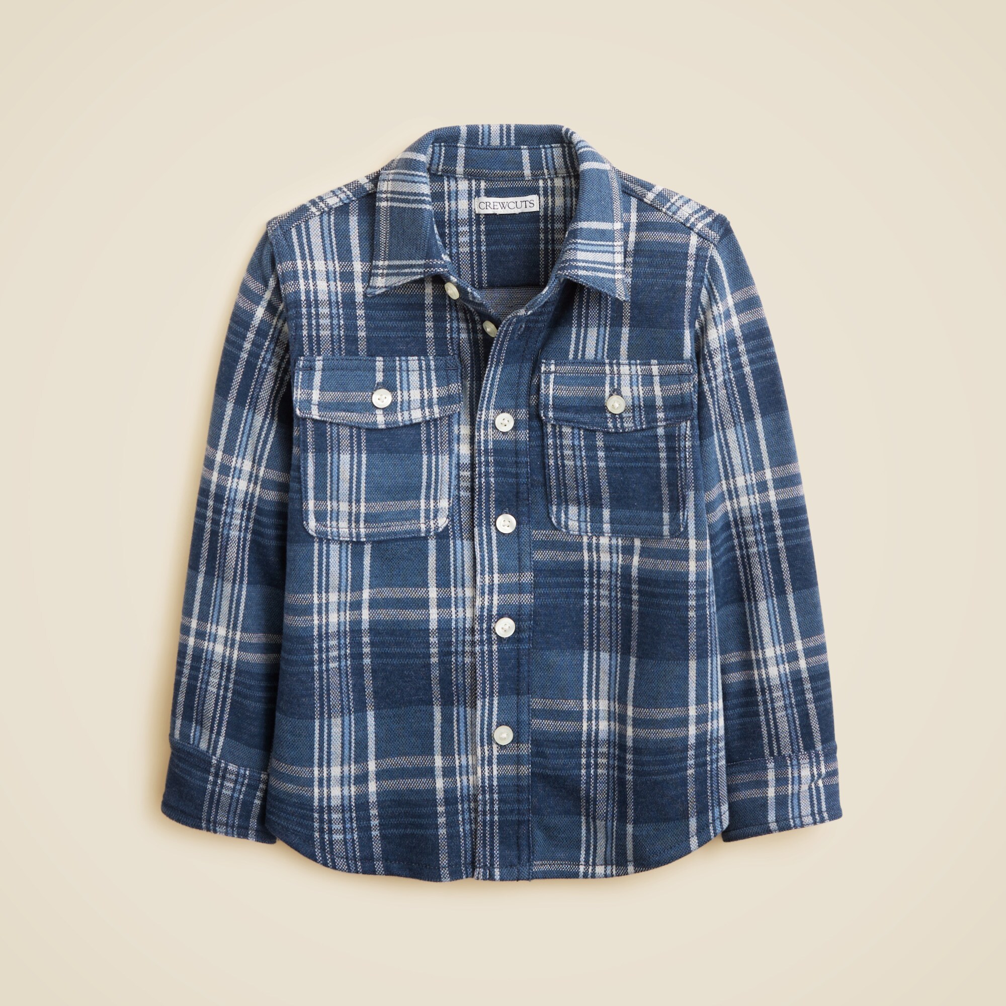  Kids' lightweight Seaboard soft-knit shirt in plaid