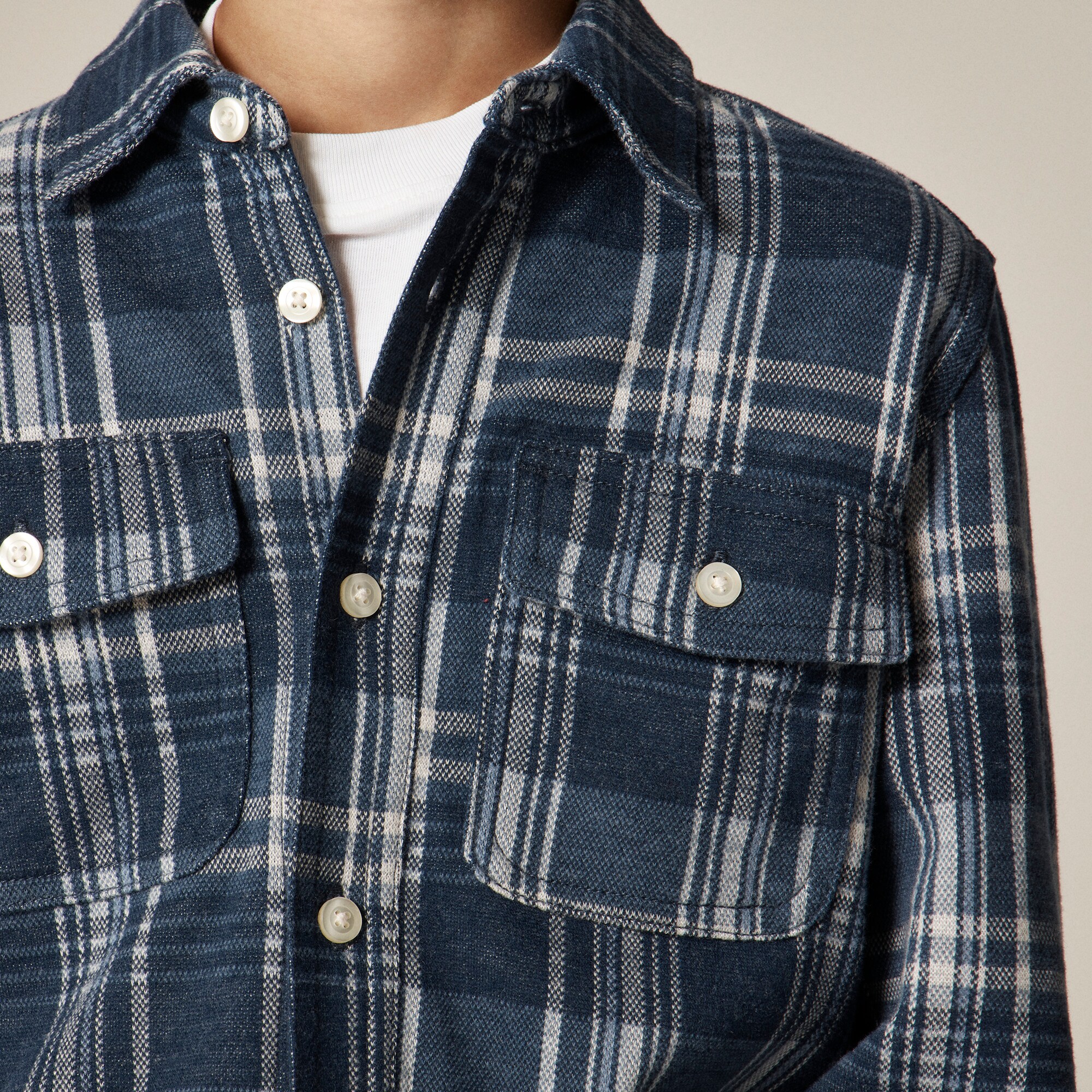 Kids' lightweight Seaboard soft-knit shirt in plaid