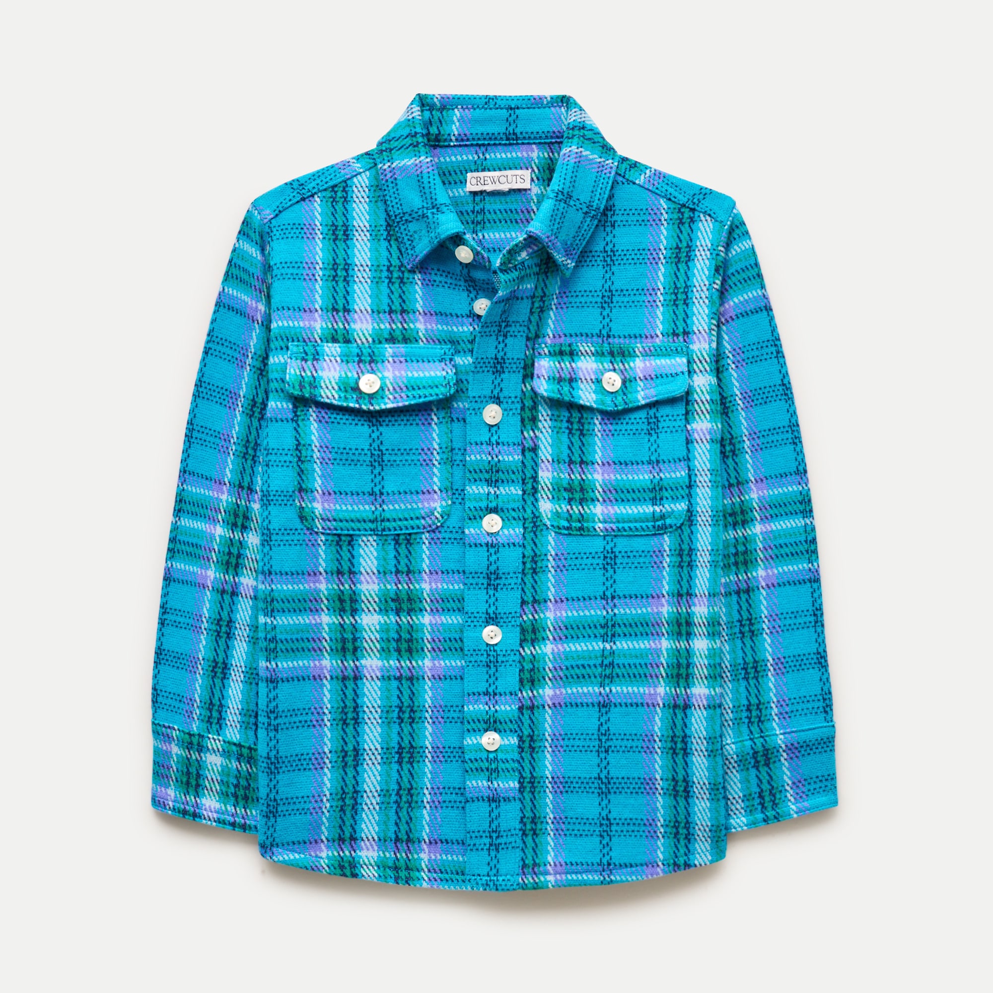 Kids' lightweight Seaboard soft-knit shirt in plaid