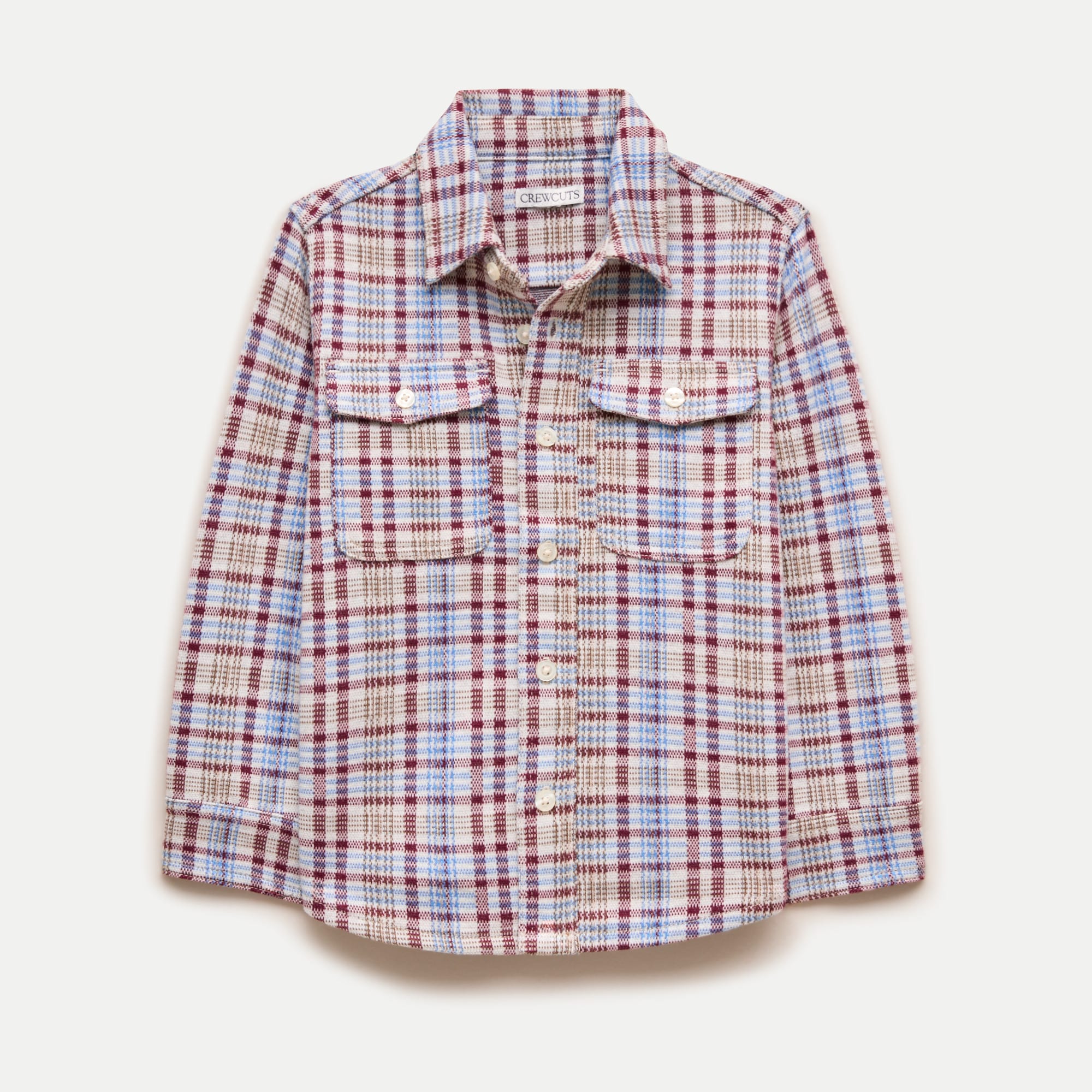 Kids' lightweight Seaboard soft-knit shirt in plaid